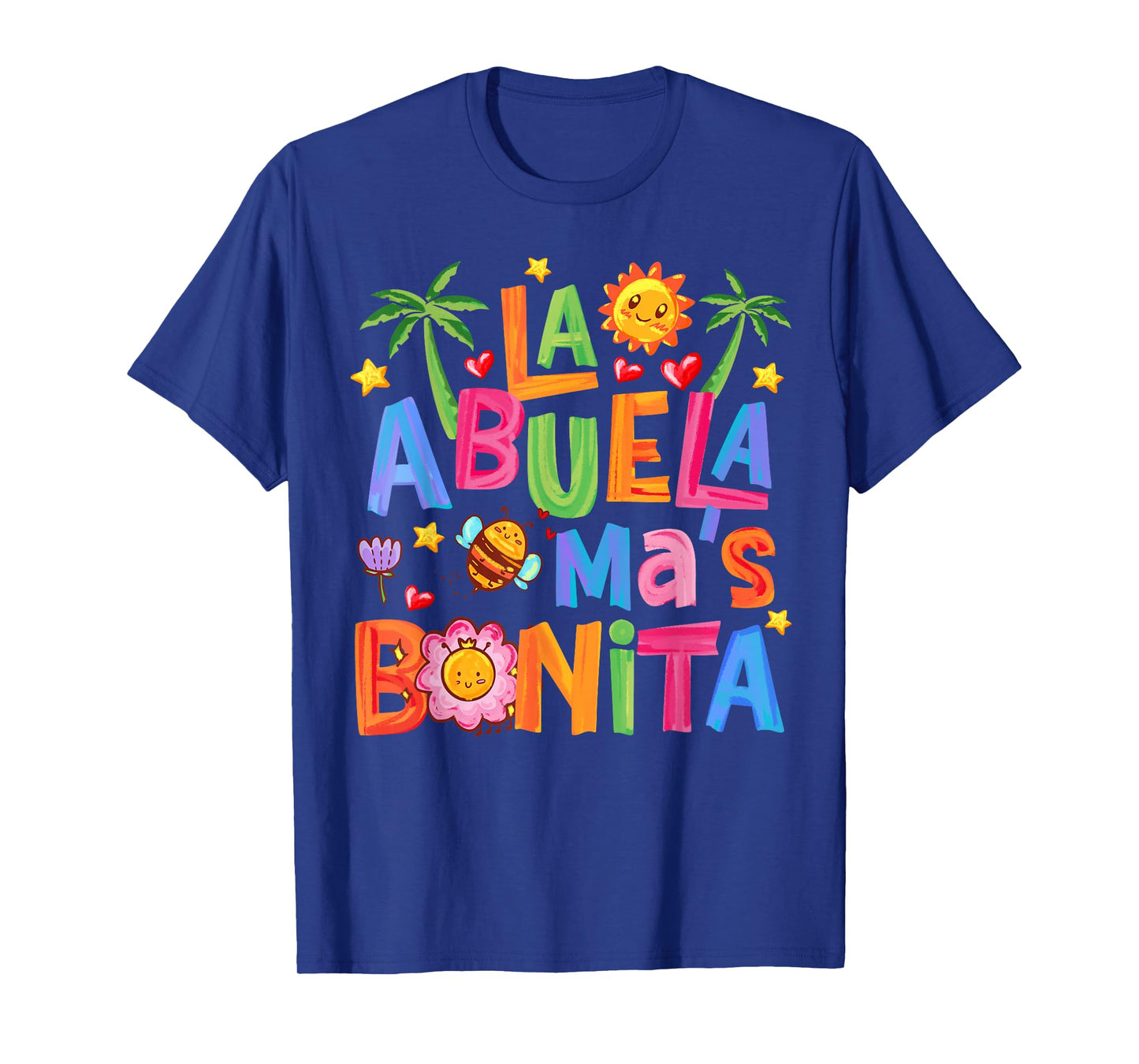 La Abuela Más Bonita Mom Cute Abuela Grandma Mother's Day T-Shirt