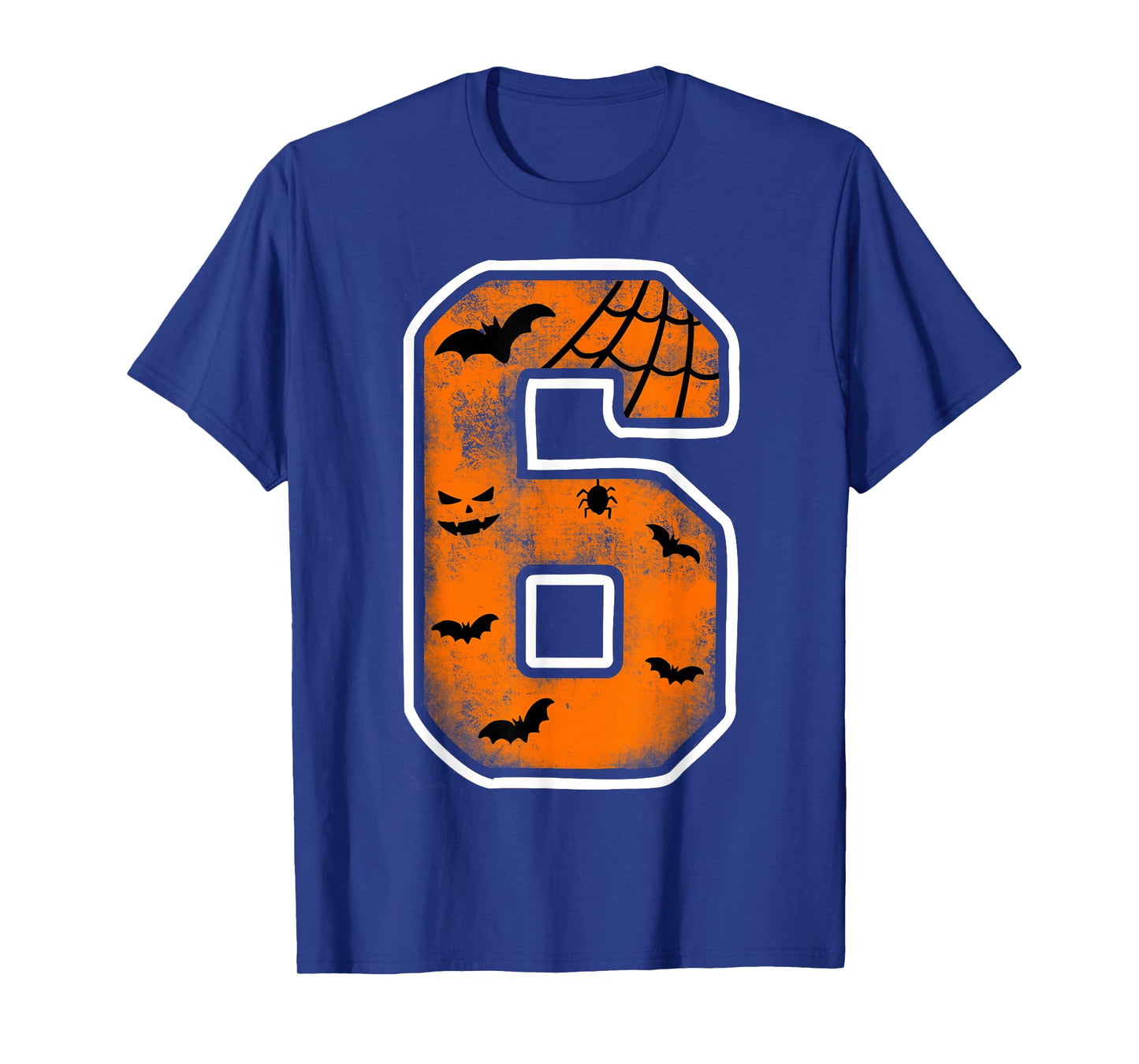 Number 6 6th Birthday Boy Six Halloween Happy Birthday T-Shirt