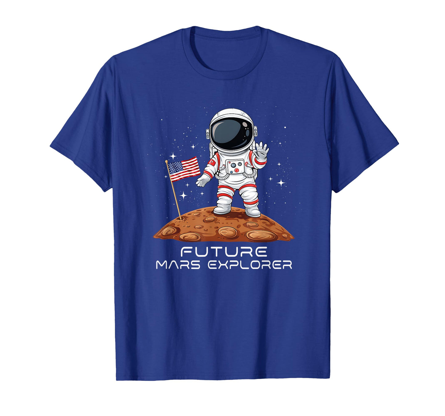 Kids Patriotic Future Astronaut Future Mars Explorer T-Shirt