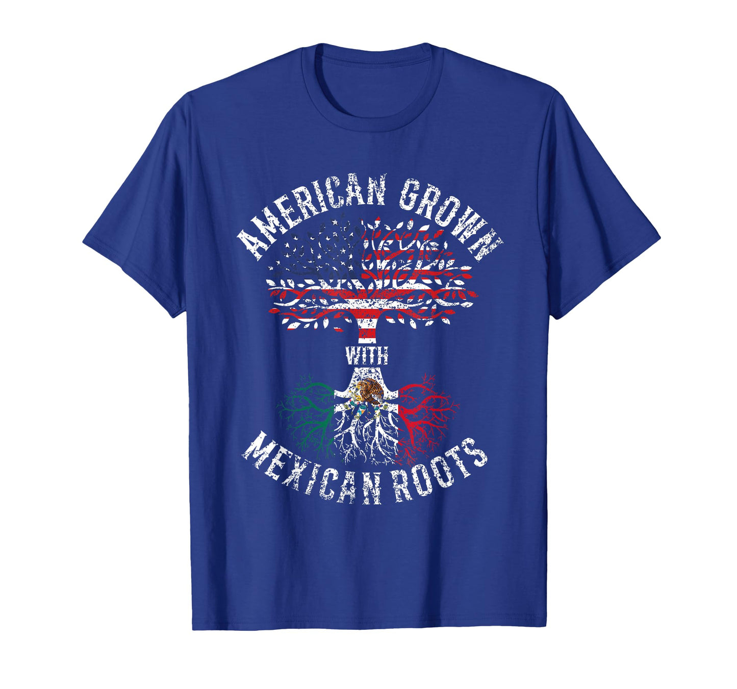 American Grown with Mexican Roots USA Mexico T-Shirt