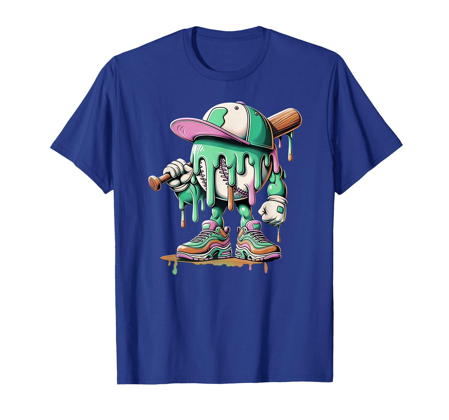 Baseball Lifestyle 101 Apparel Youth Baseball Drip Ice Cream T-Shirt
