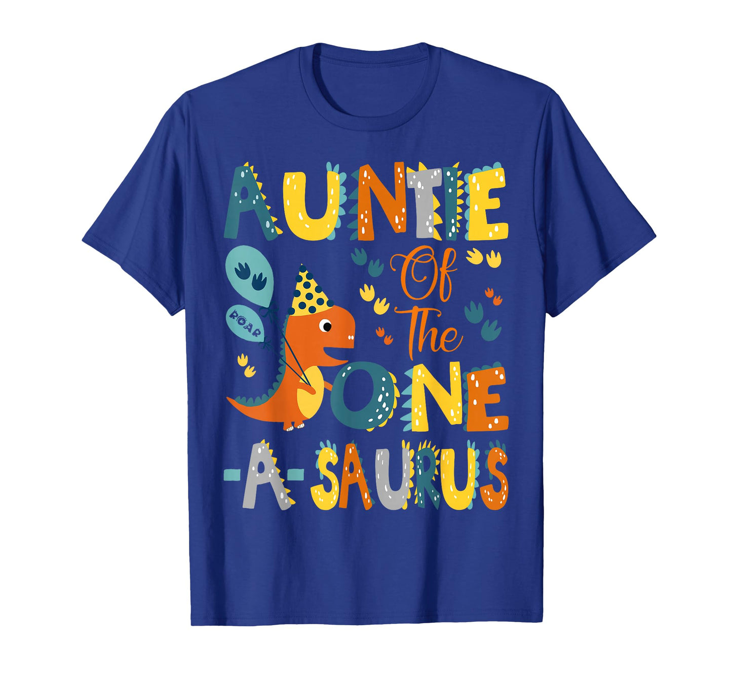 Dinosaur T-Rex 1St Birthday Matching Family Auntie Of The One-A-Saurus 1St Birthday Dinosaur Party Unisex-Kids T-Shirt Black Small Classic Fit Modern U-Neck Short Sleeve