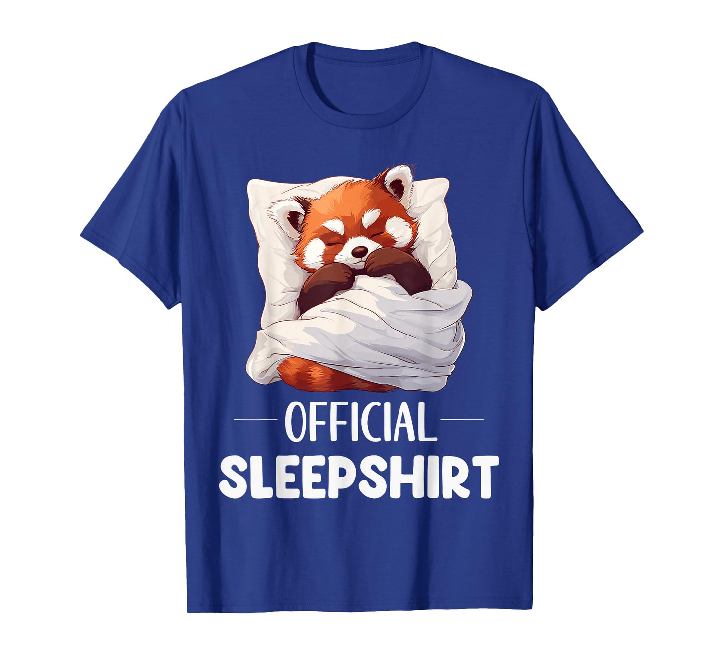 Official Sleepshirt Sleeping Red Panda Animal Lovers Pajama T-Shirt