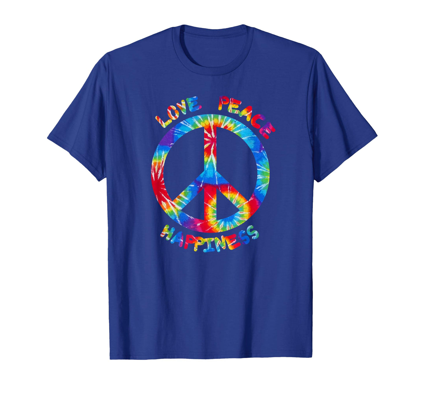 Hippie Peace Love Happiness I Peace Sign Hippies T-Shirt