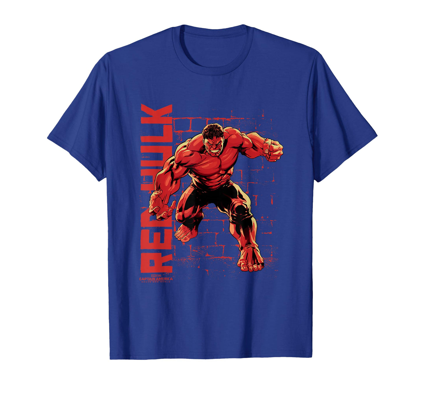 Marvel Captain America: Brave New World Red Hulk Brick Wall T-Shirt