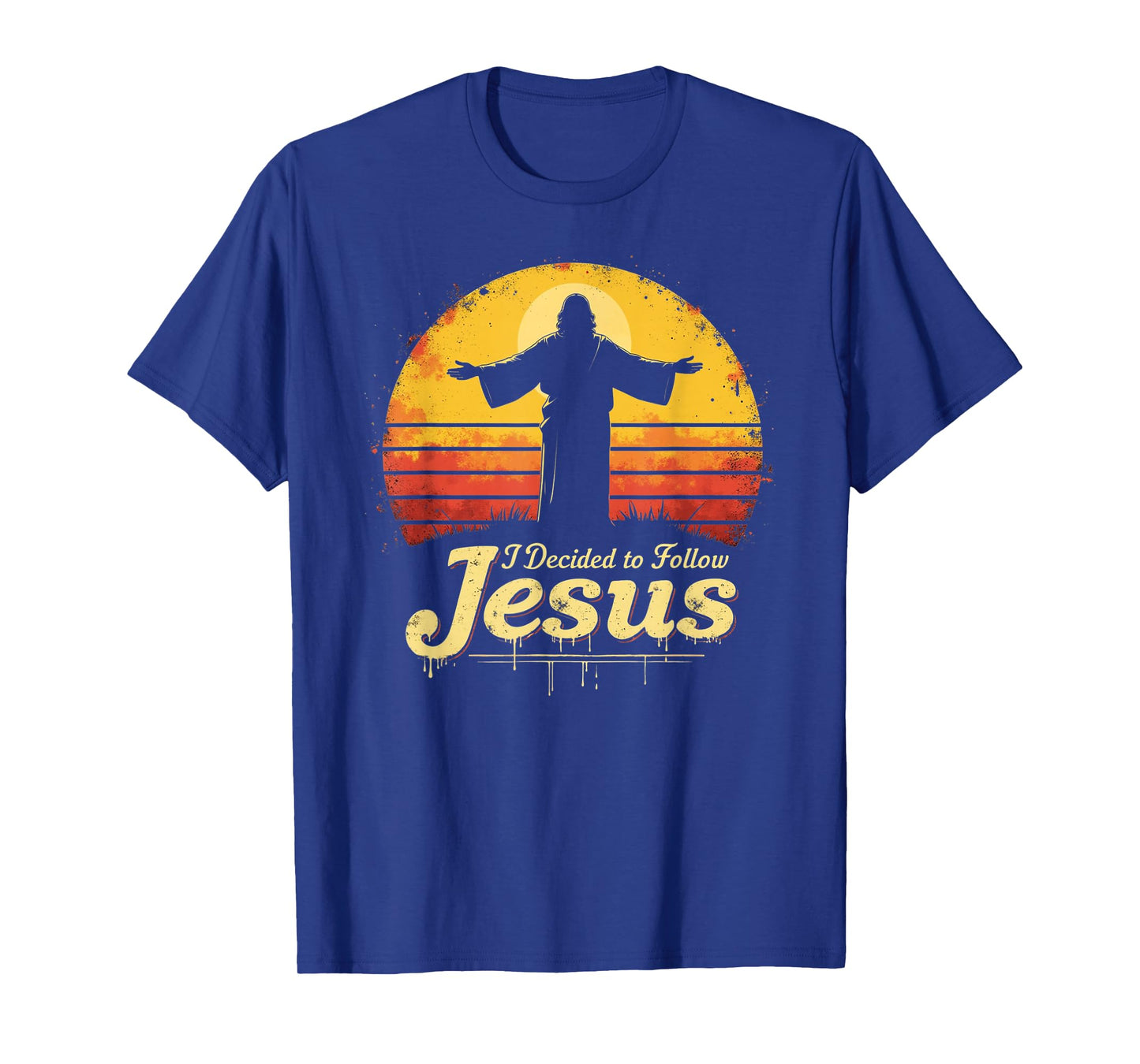Faith in Jesus β Vintage Christian Sunset Style Graphic T-Shirt