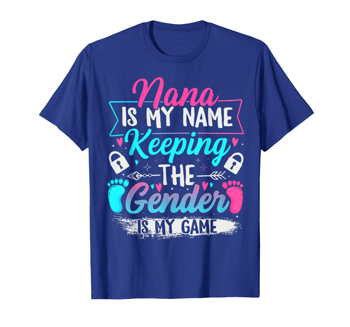 Gender Reveal Keeper of The Gender Nana Baby Shower T-Shirt