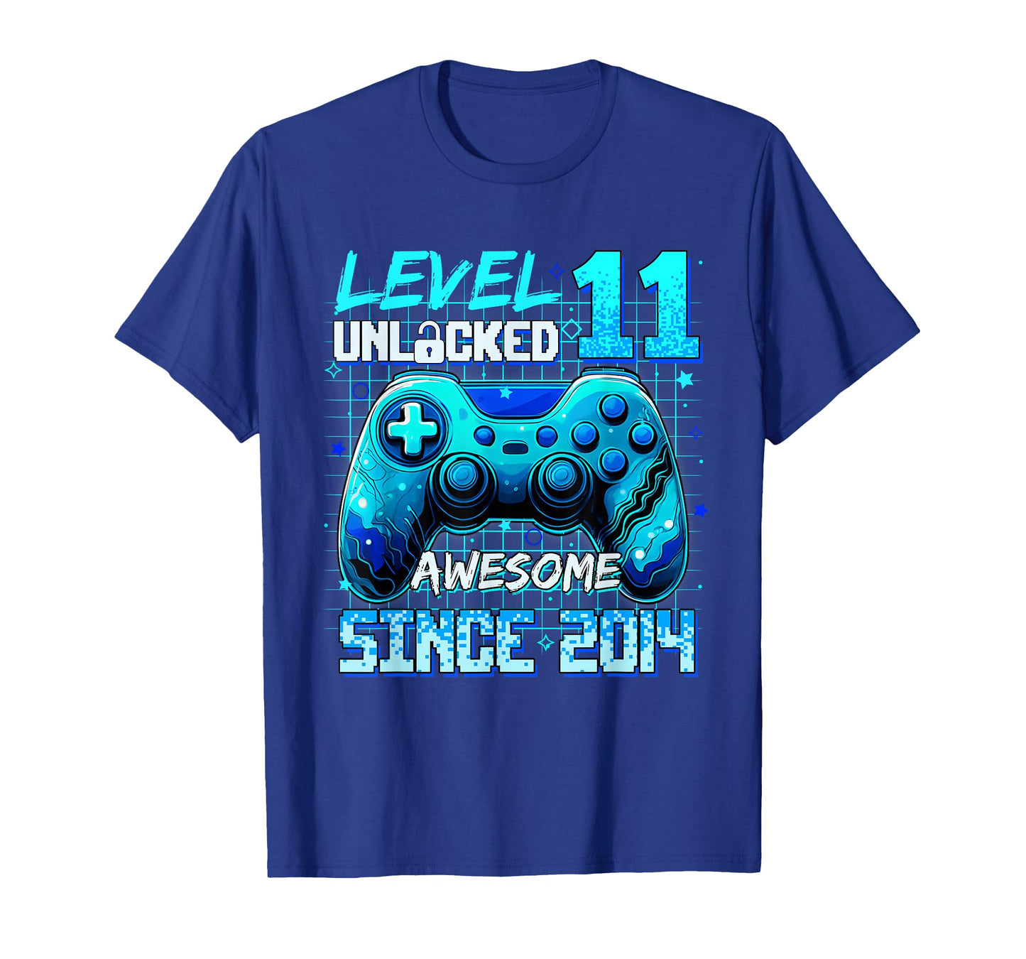 Level 11 Unlocked Awesome Since 2014 Birthday Gaming T-Shirt