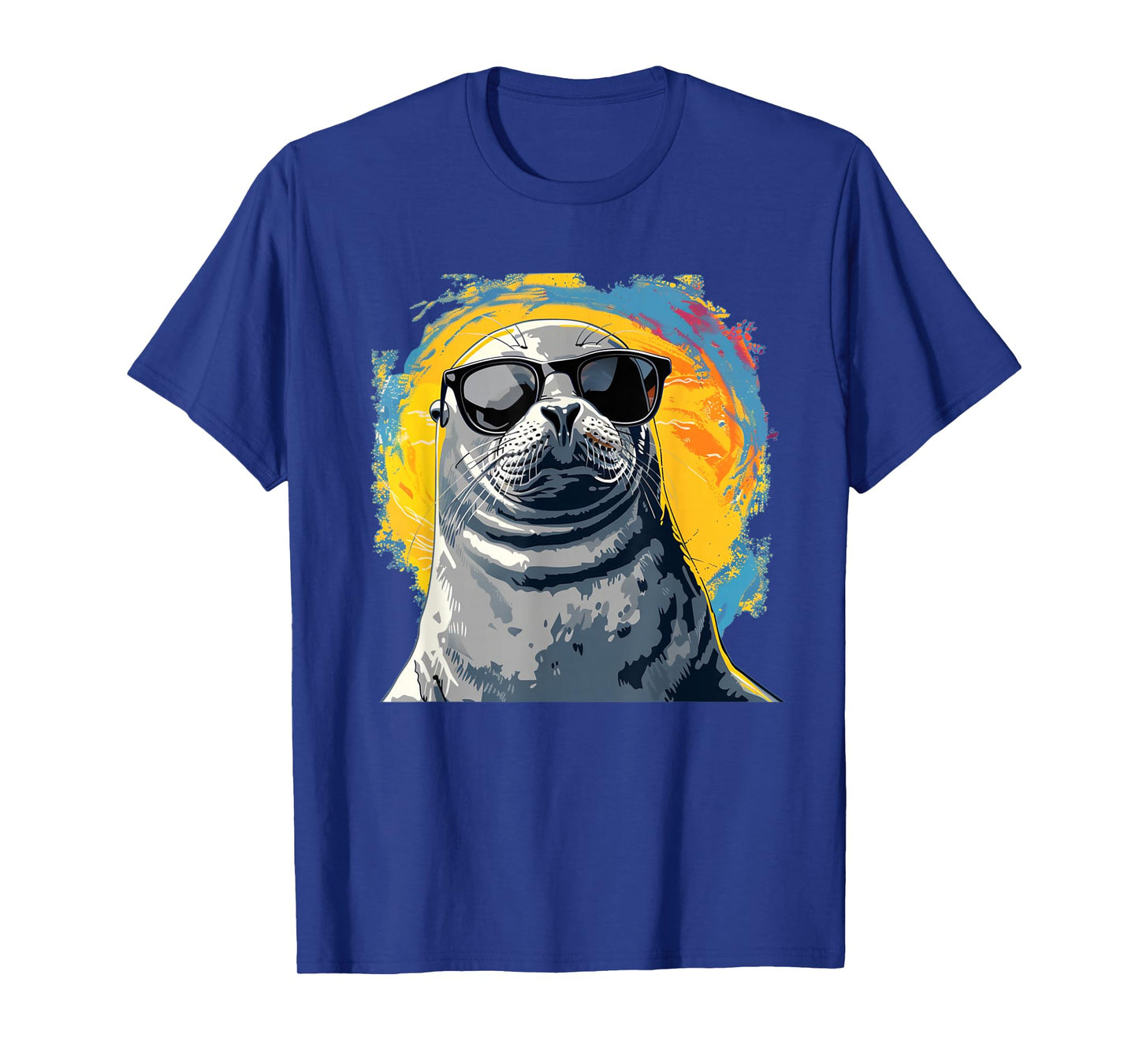 Seal face with glasses for funny sea animals lovers T-Shirt