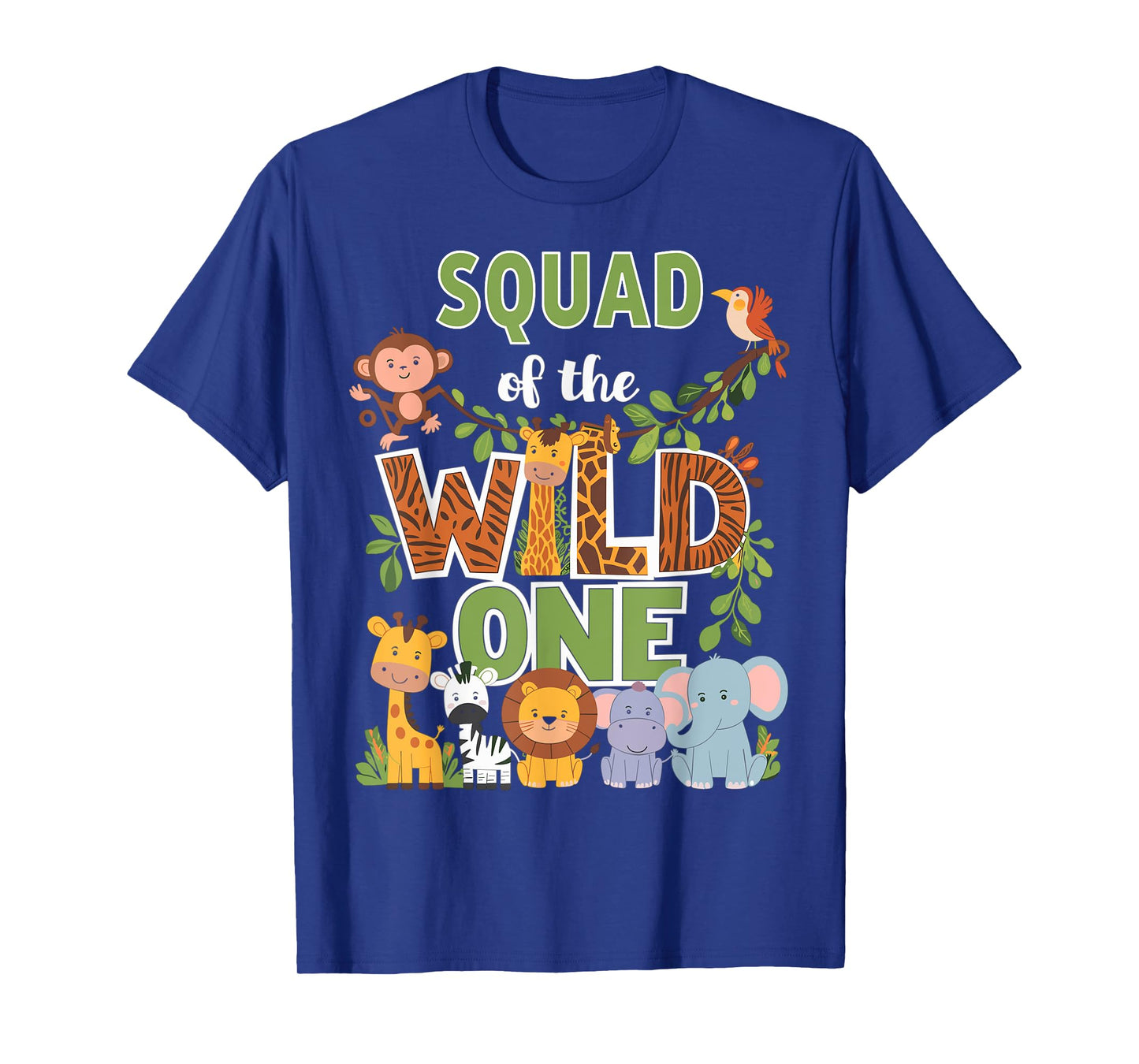 Squad Of The Wild One 1st Birthday Safari T-Shirt