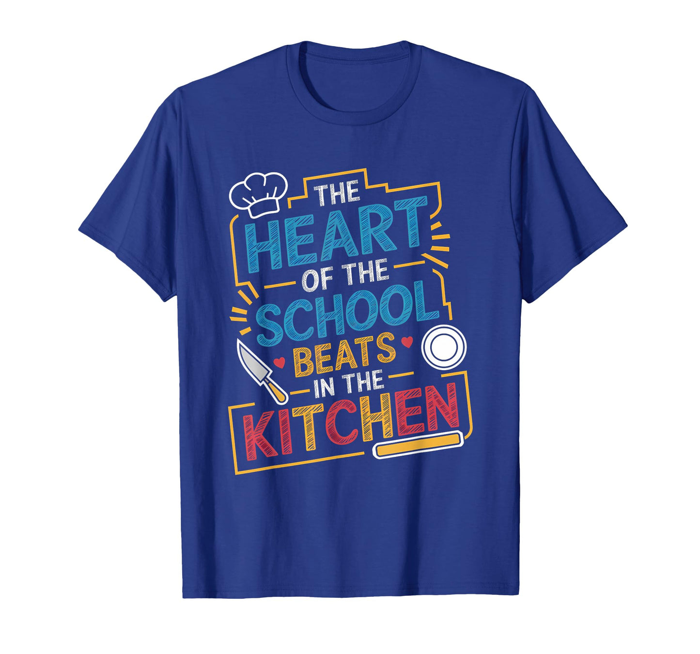 Lunch Hero Squad a Cafeteria Chalkboard School lunch hero T-Shirt
