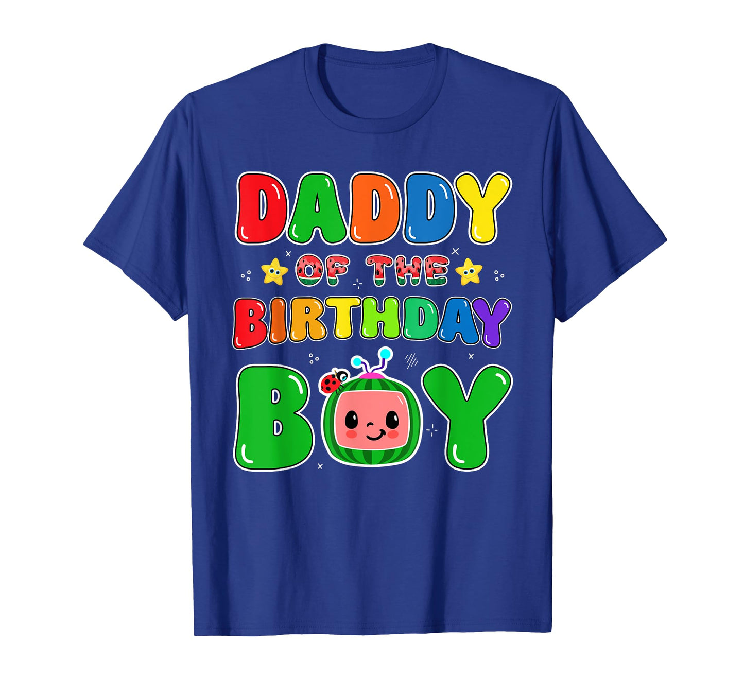 Dad and Mom Daddy of The Birthday Boy Tee Melon Family Party T-Shirt