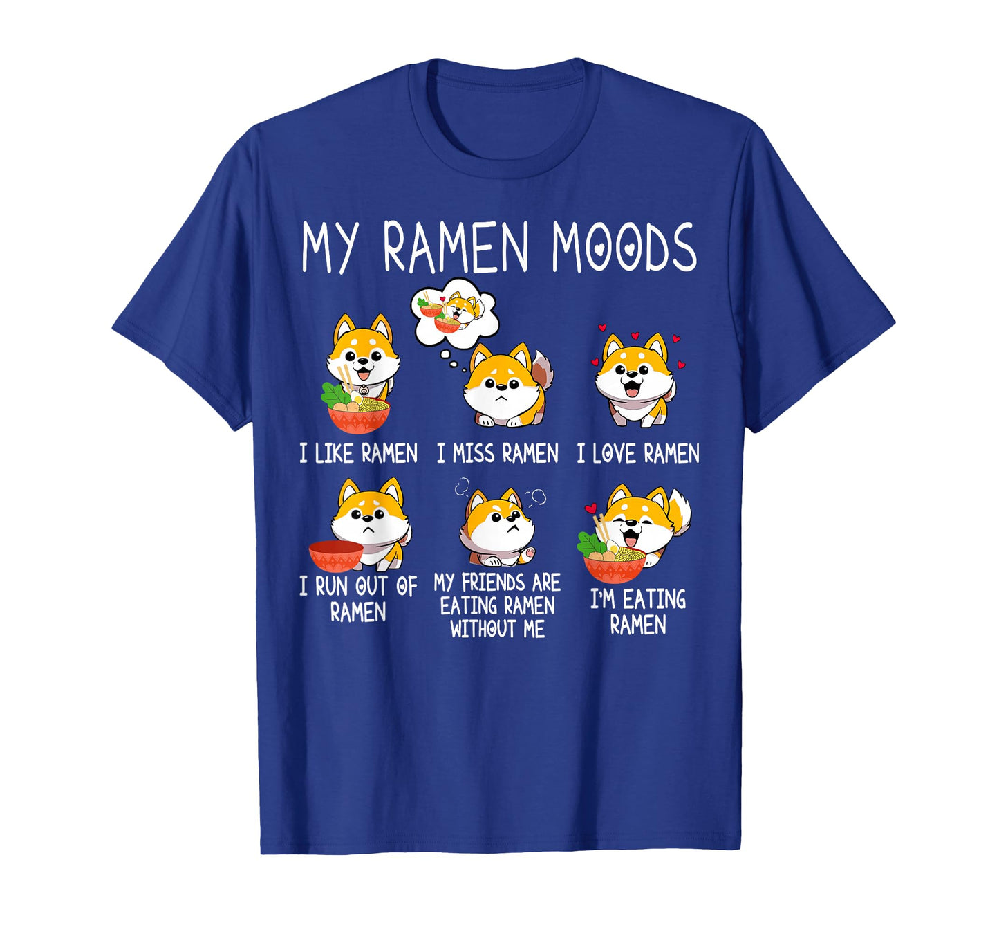 Ramen Shiba Inu Dog Lover Japanese Noodles For Men Women Kid T-Shirt