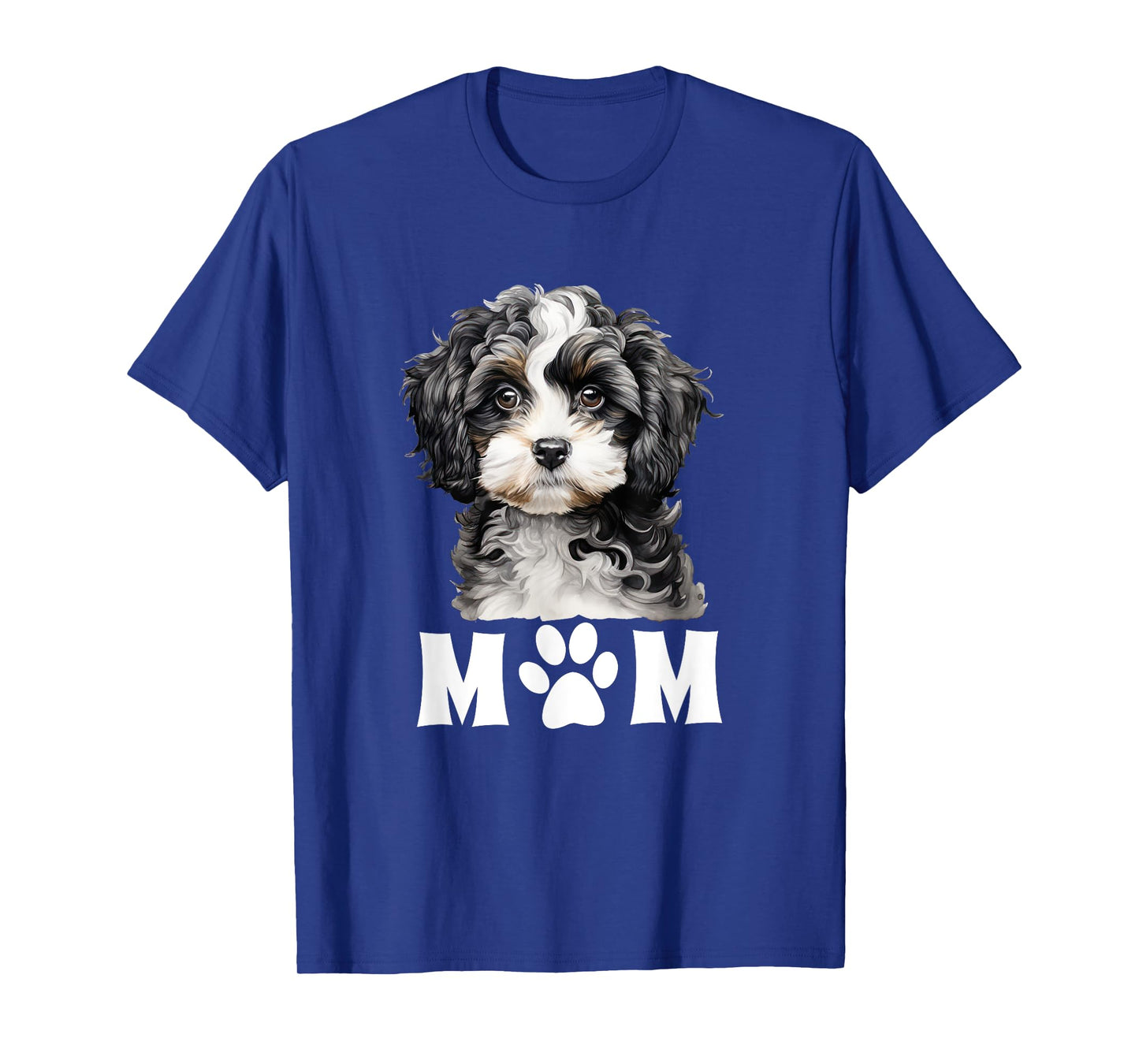 Dog Mom Mum Cute Cavapoo Maltipoo Cavachon Puppy Face Design Men Women T-Shirt