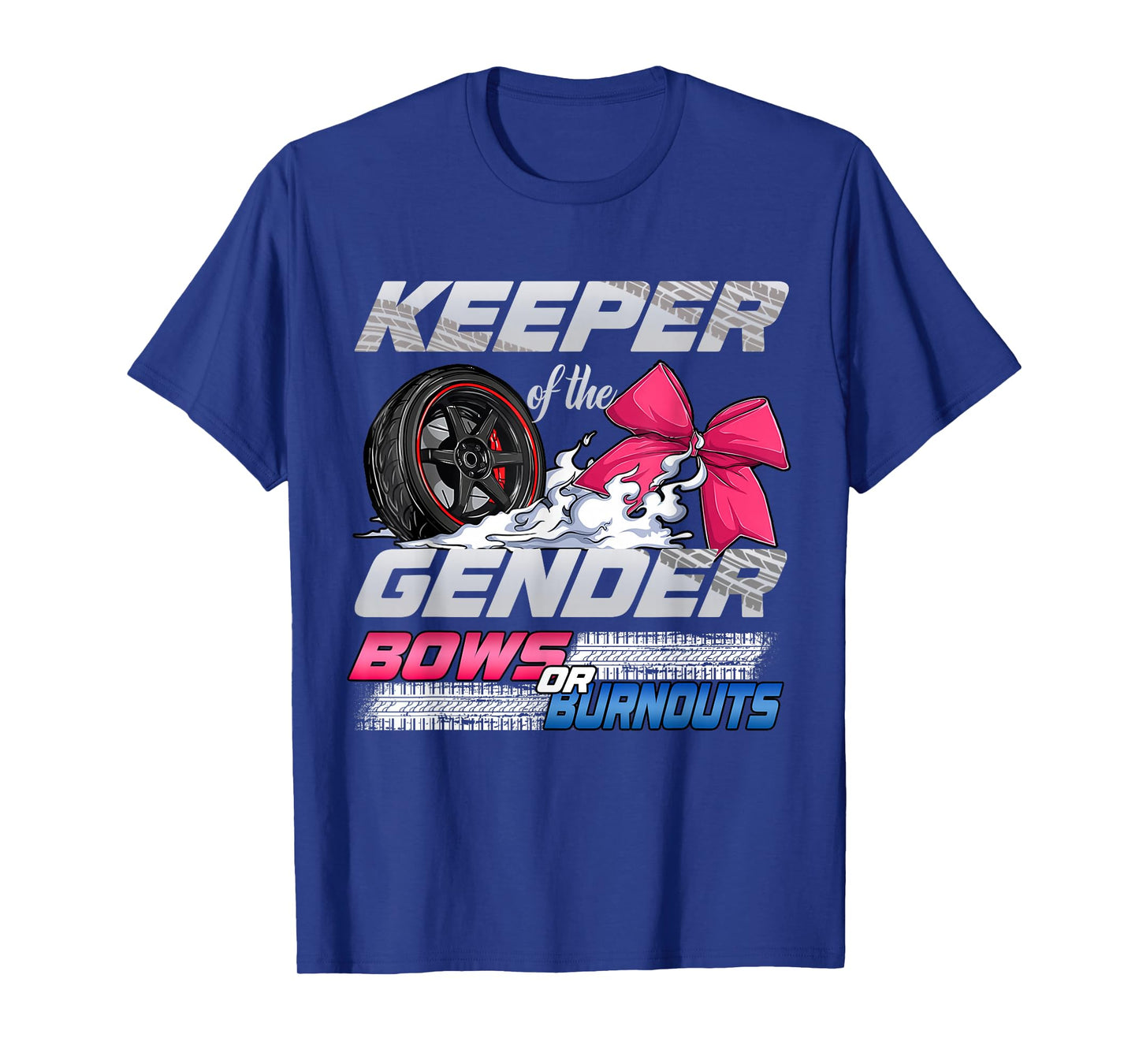 Keeper of the Gender Burnouts or Bows Gender Reveal Party T-Shirt
