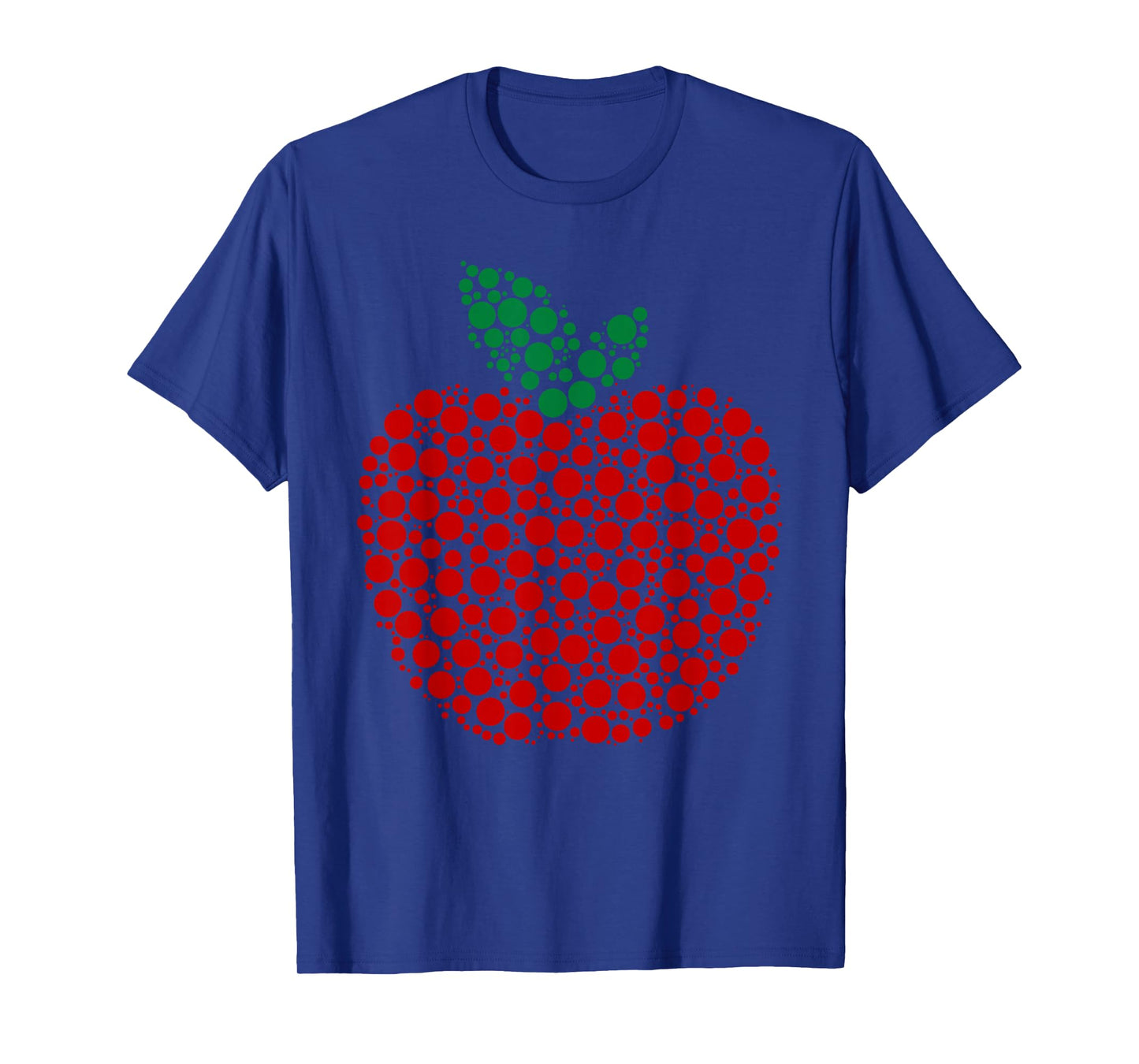 Apple Dot Pattern Art Teacher Appreciation Men Women Humor T-Shirt