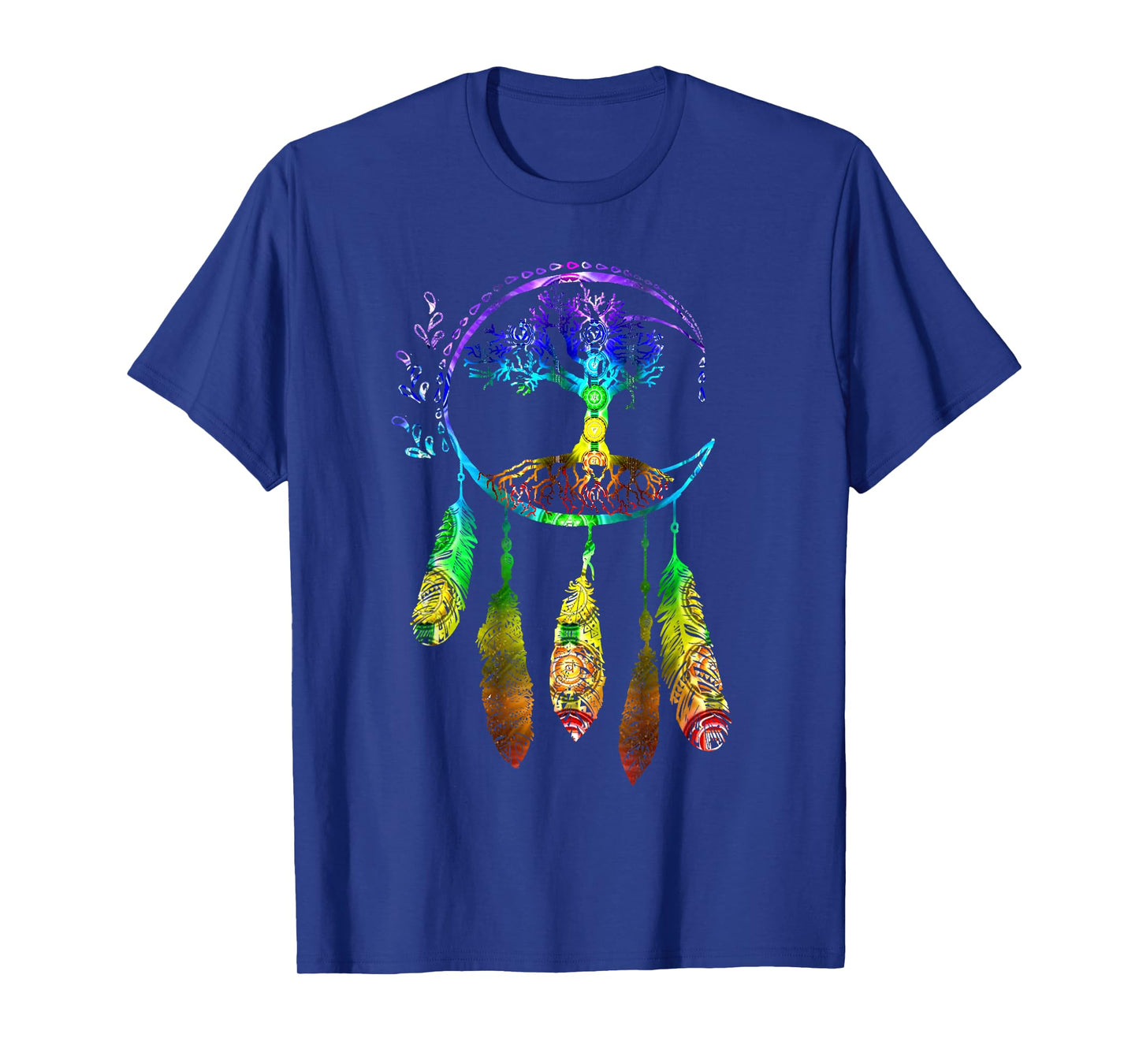 Moon Dream Catcher Feathers Tree of Life Gift T-Shirt
