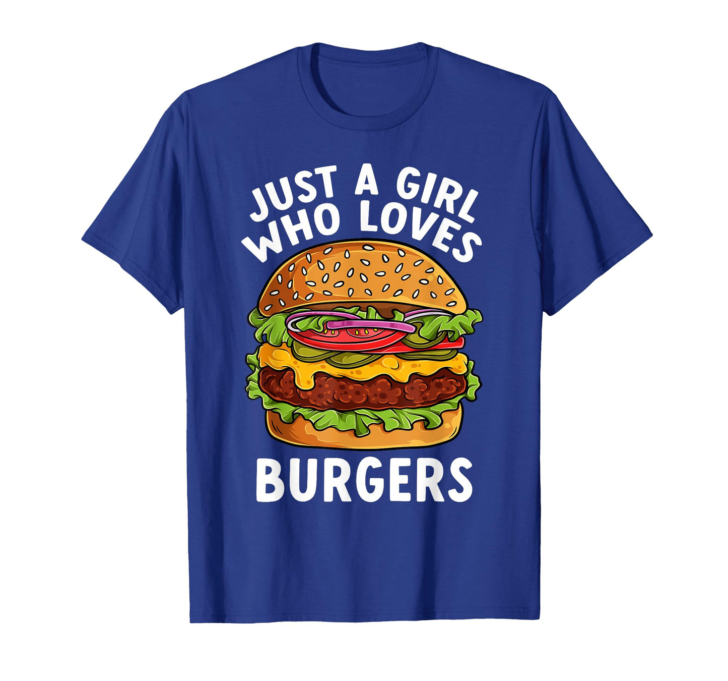 Funny Cheeseburger Hamburger Art Food Burger Lover Girls T-Shirt
