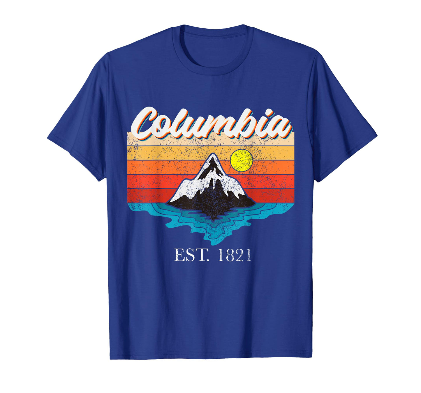 Columbia Home Town Vintage Sunset USA Vacation T-Shirt