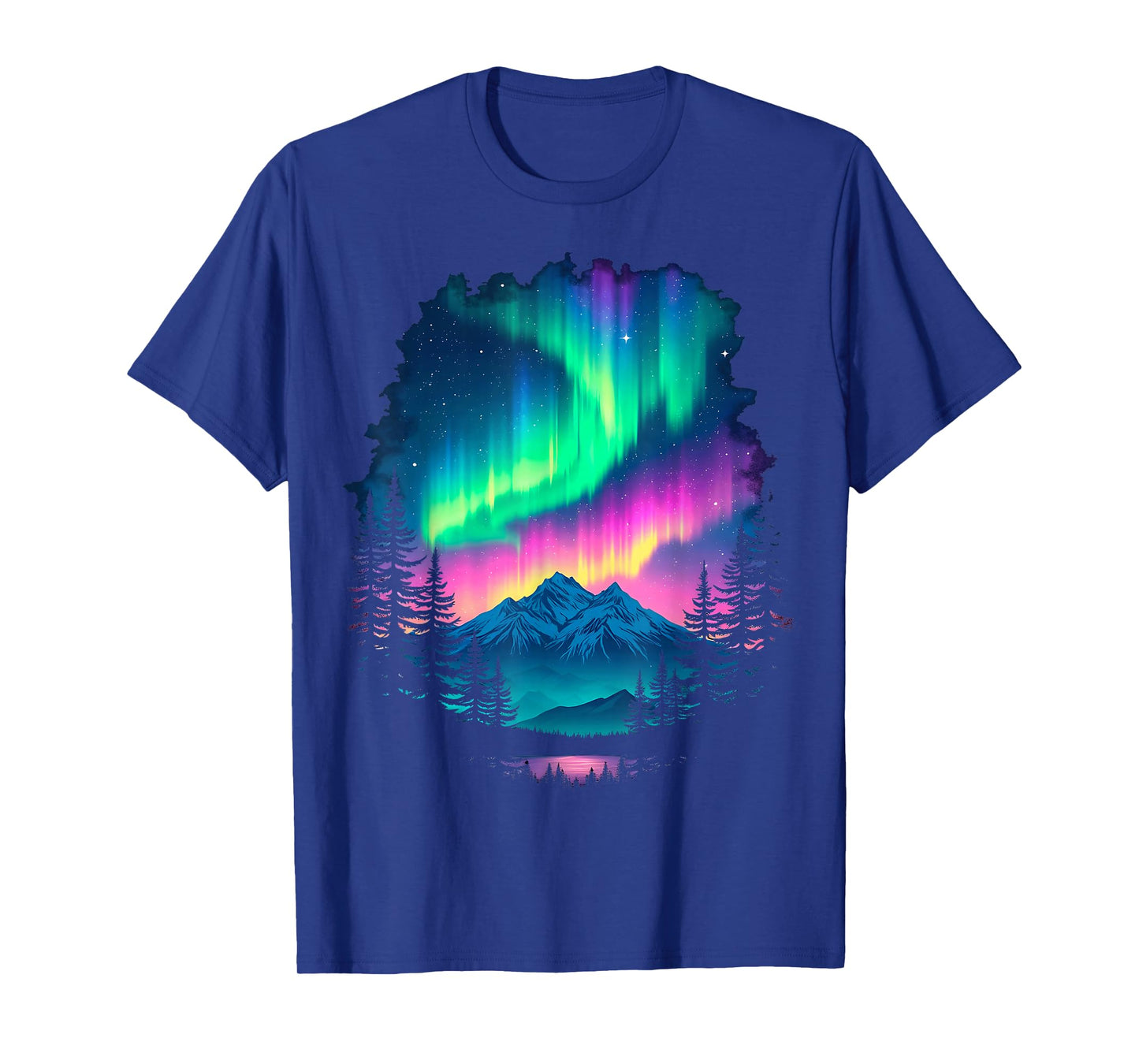 Aurora Borealis Scenic Landscape T-Shirt