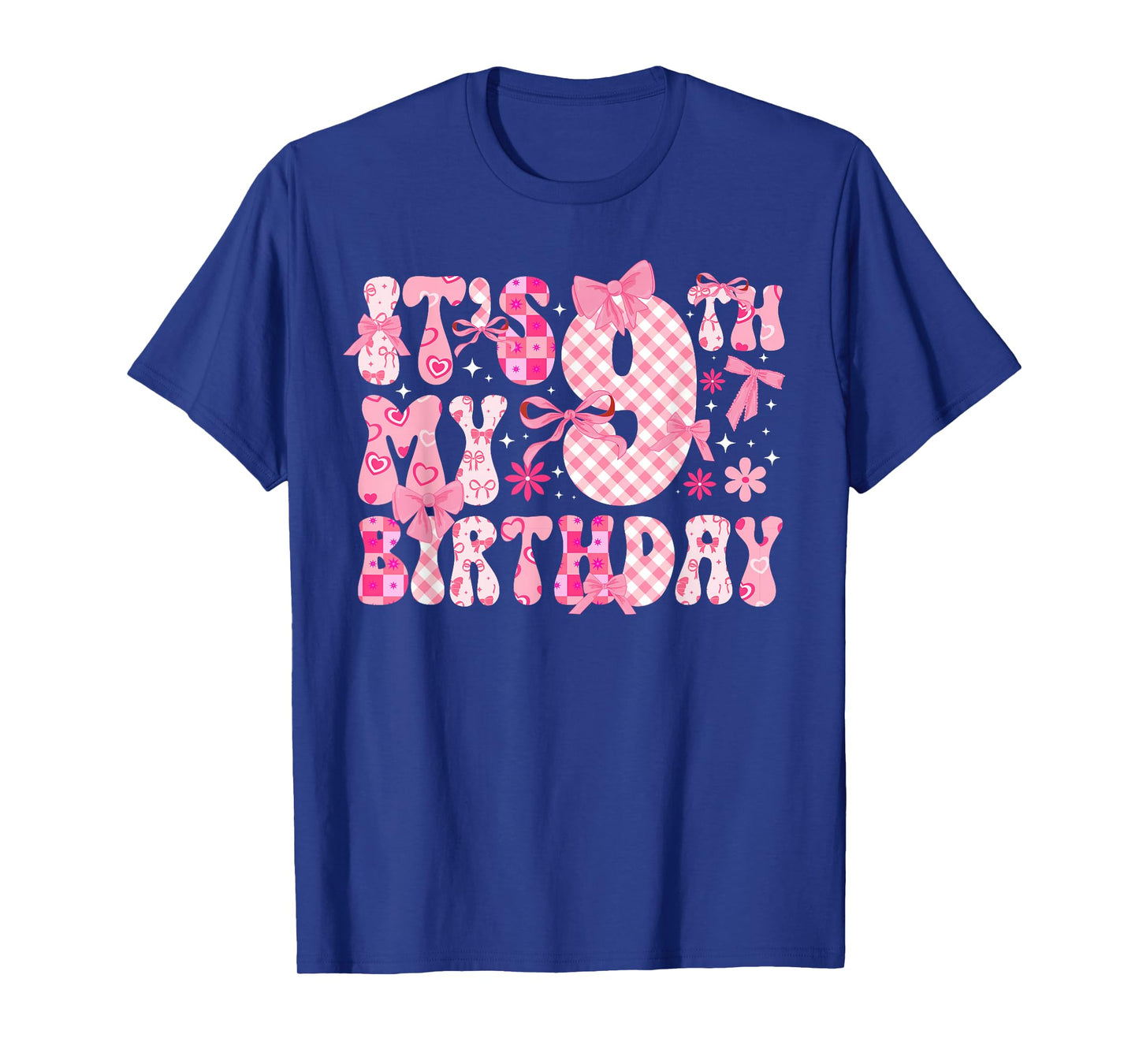 9th Coquette Themed Birthday Nine Year Old Girl Coquette Bow T-Shirt
