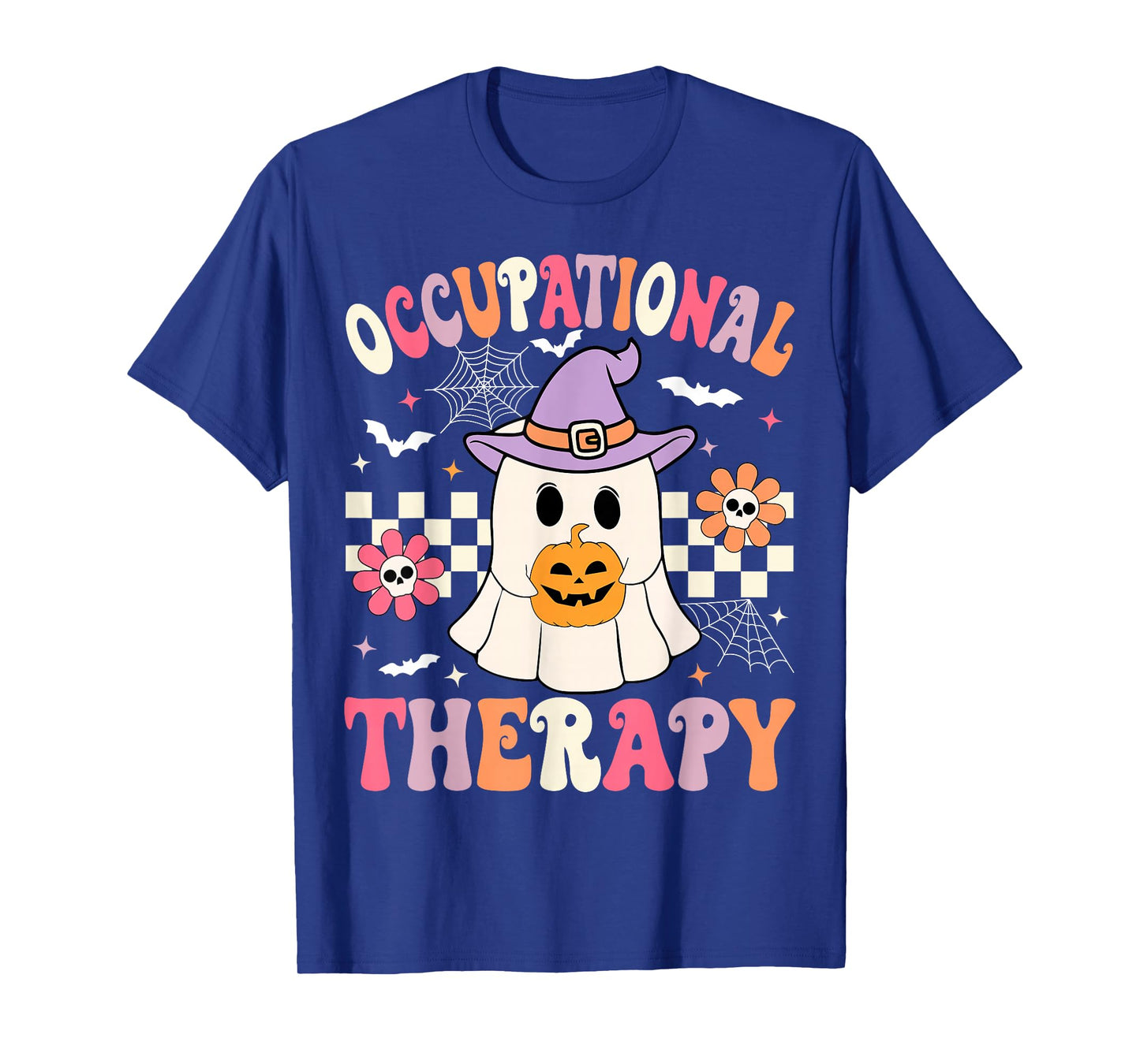 OT Occupational Therapy Halloween Retro Ghost OT Halloween T-Shirt
