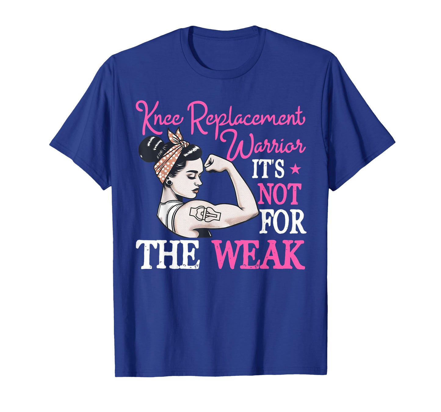 Bionic Knee Replacement Gifts Women Knee Replacement Warrior T-Shirt