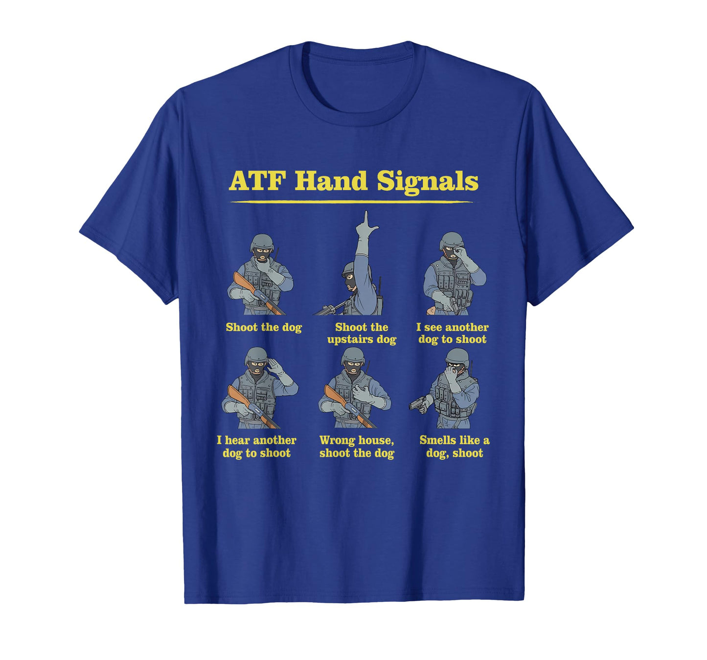 ATF Hand Signals Funny Apparel T-Shirt
