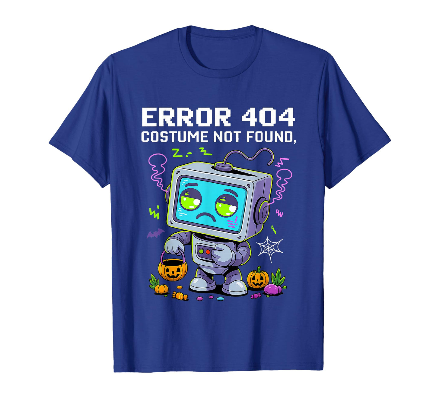 Error 404 Costume Not Found Funny Halloween Geek Matching T-Shirt