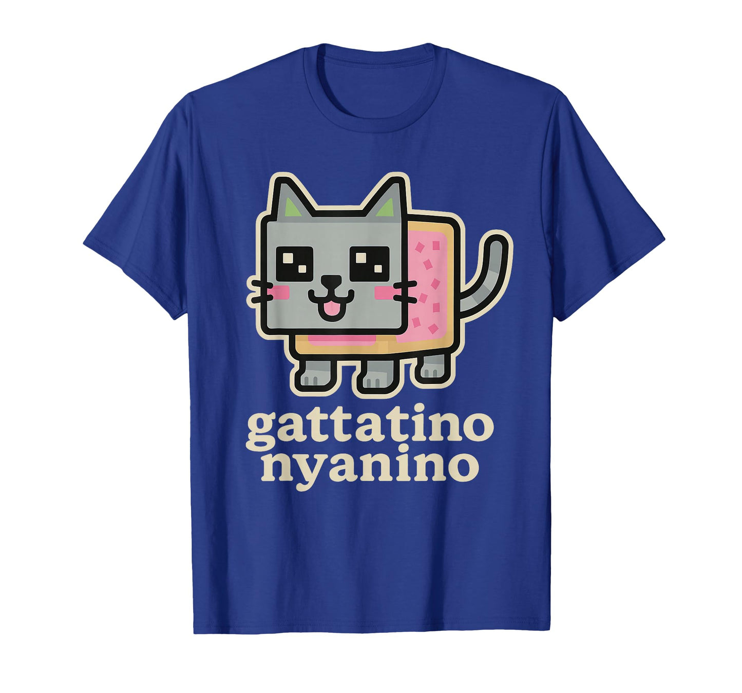Gattatino Nyanino - Funny Cat Brainrot Gamer Teen Kids Meme T-Shirt