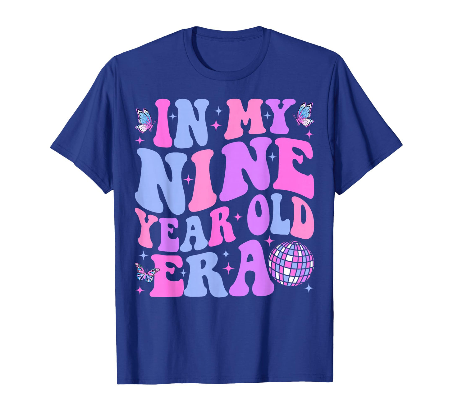 In My Nine Year Old Era Girl Boy 9th Birthday 9 Year Old T-Shirt