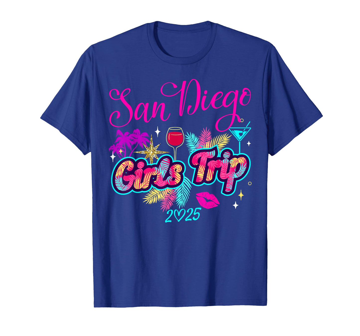 Girls Trip San Diego 2025 Womens Weekend Birthday Squad T-Shirt