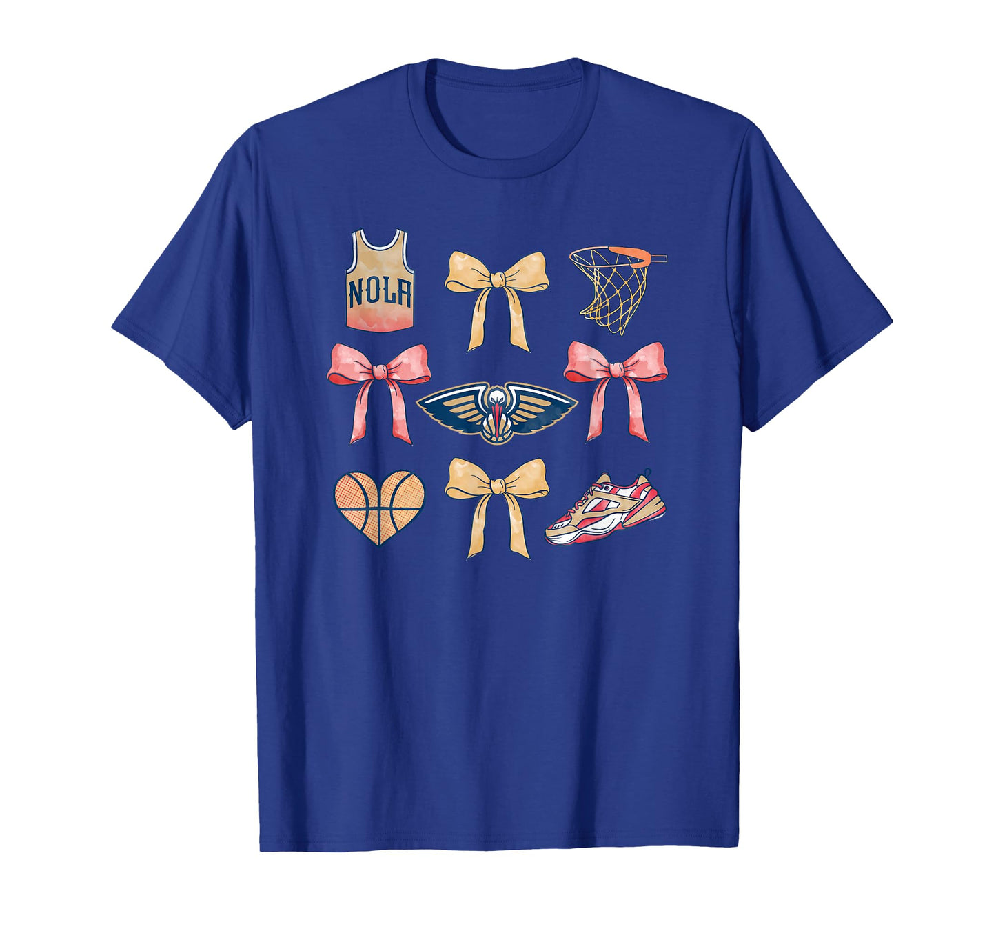 NBA New Orleans Pelicans Bow Grid T-Shirt