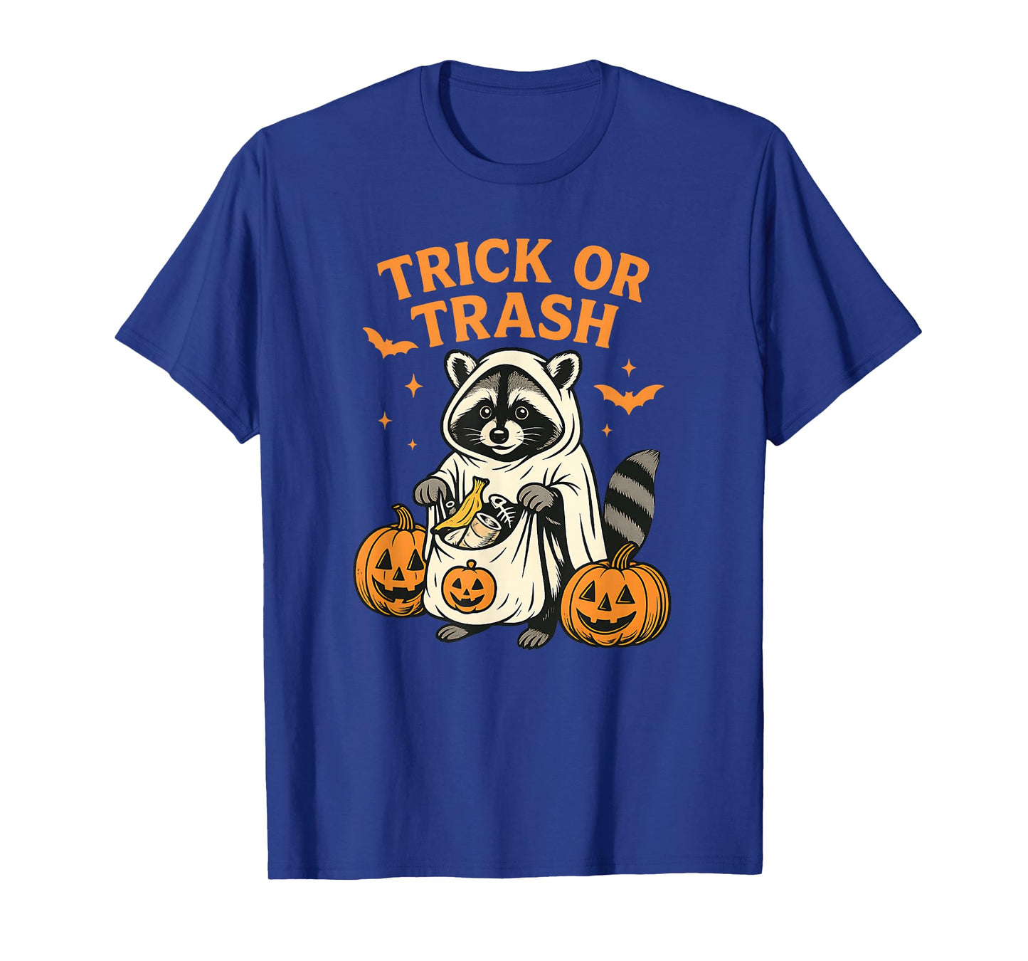 Funny Raccoon Trick or Trash Halloween T-Shirt