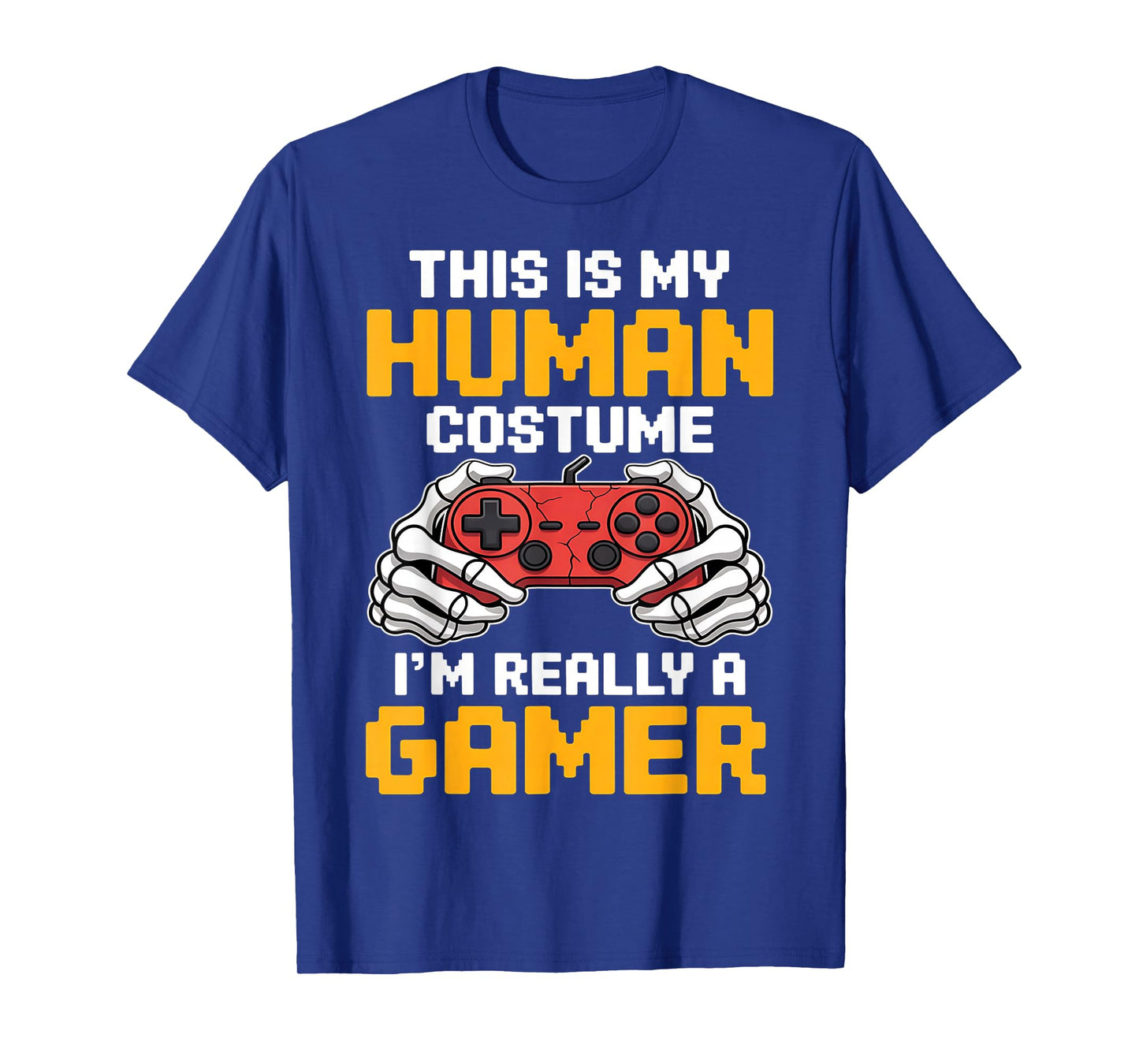 Halloween Gamer Video Games Human Costume Boys Teens T-Shirt