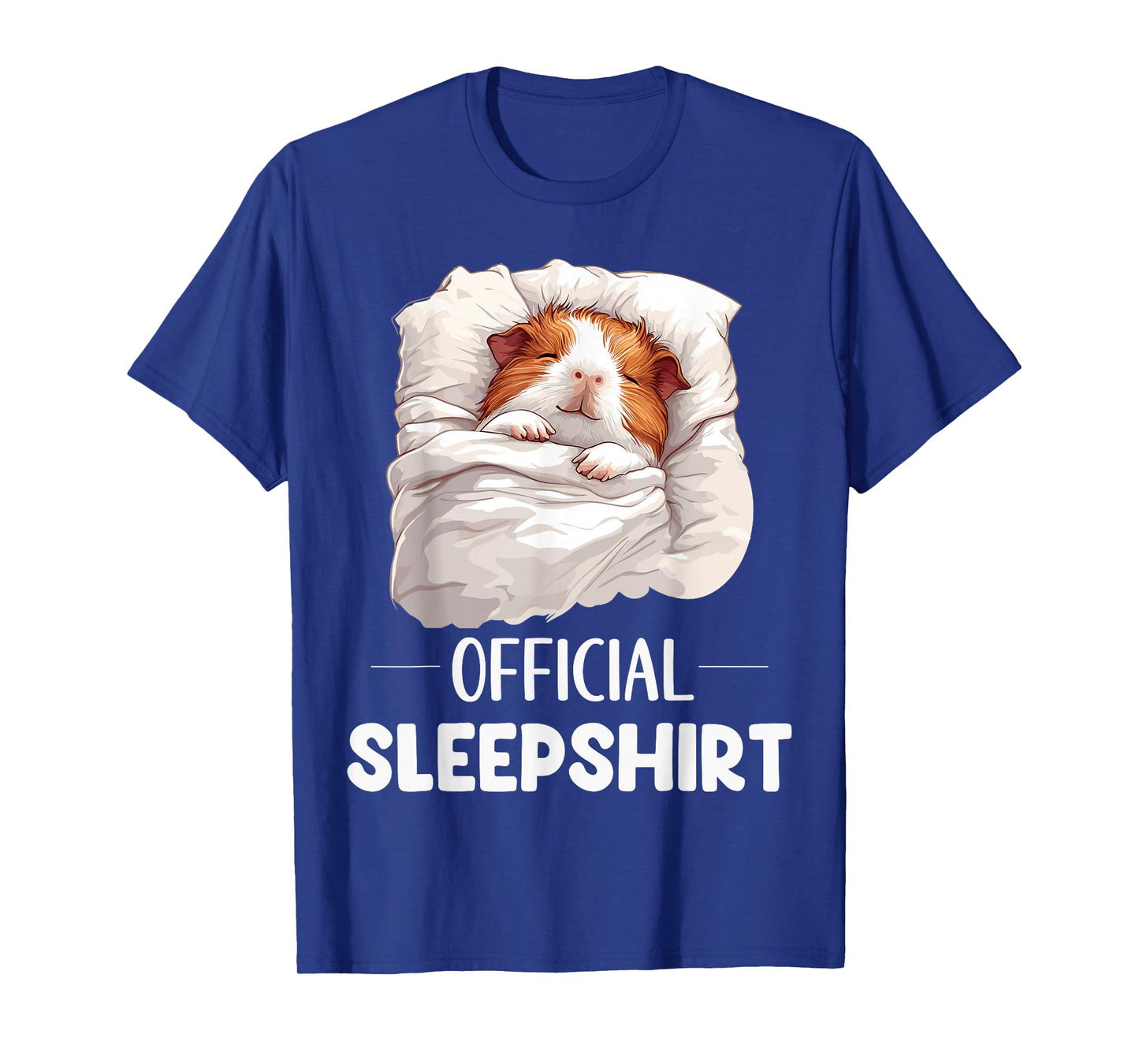 Official Sleepshirt Sleeping Guinea Pig Animal Lovers Pajama T-Shirt