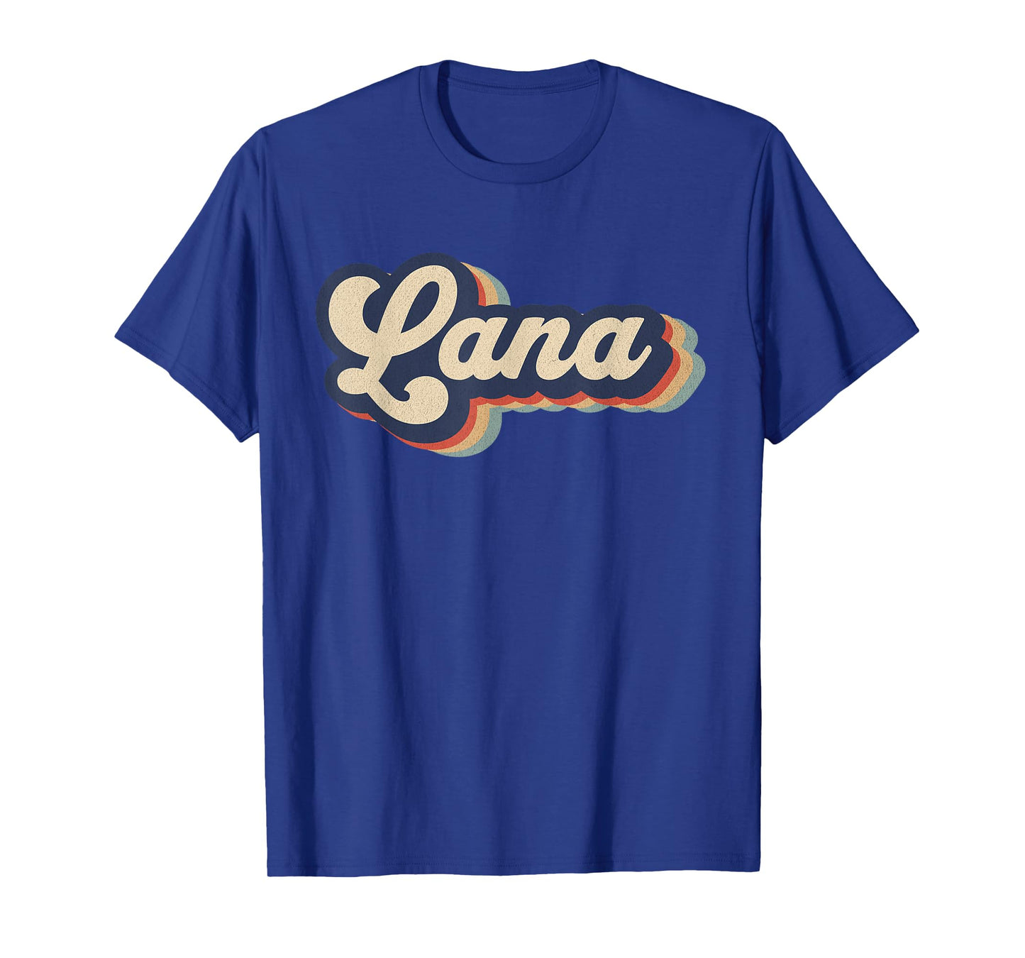 Womens Retro Vintage Lana Name Personalized T-Shirt