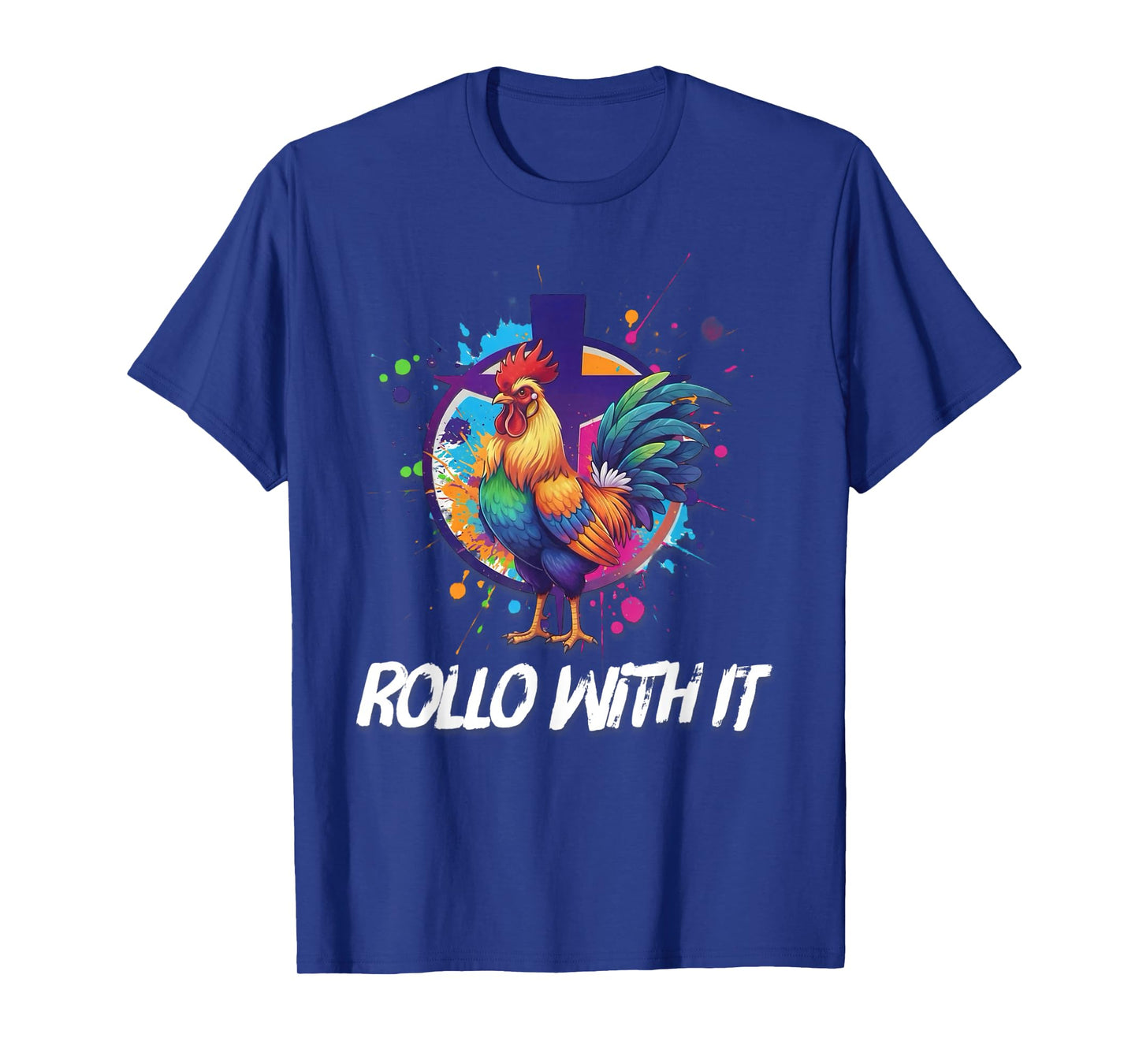 DeColores Cursillo Rainbow Rooster Catholic T-Shirt