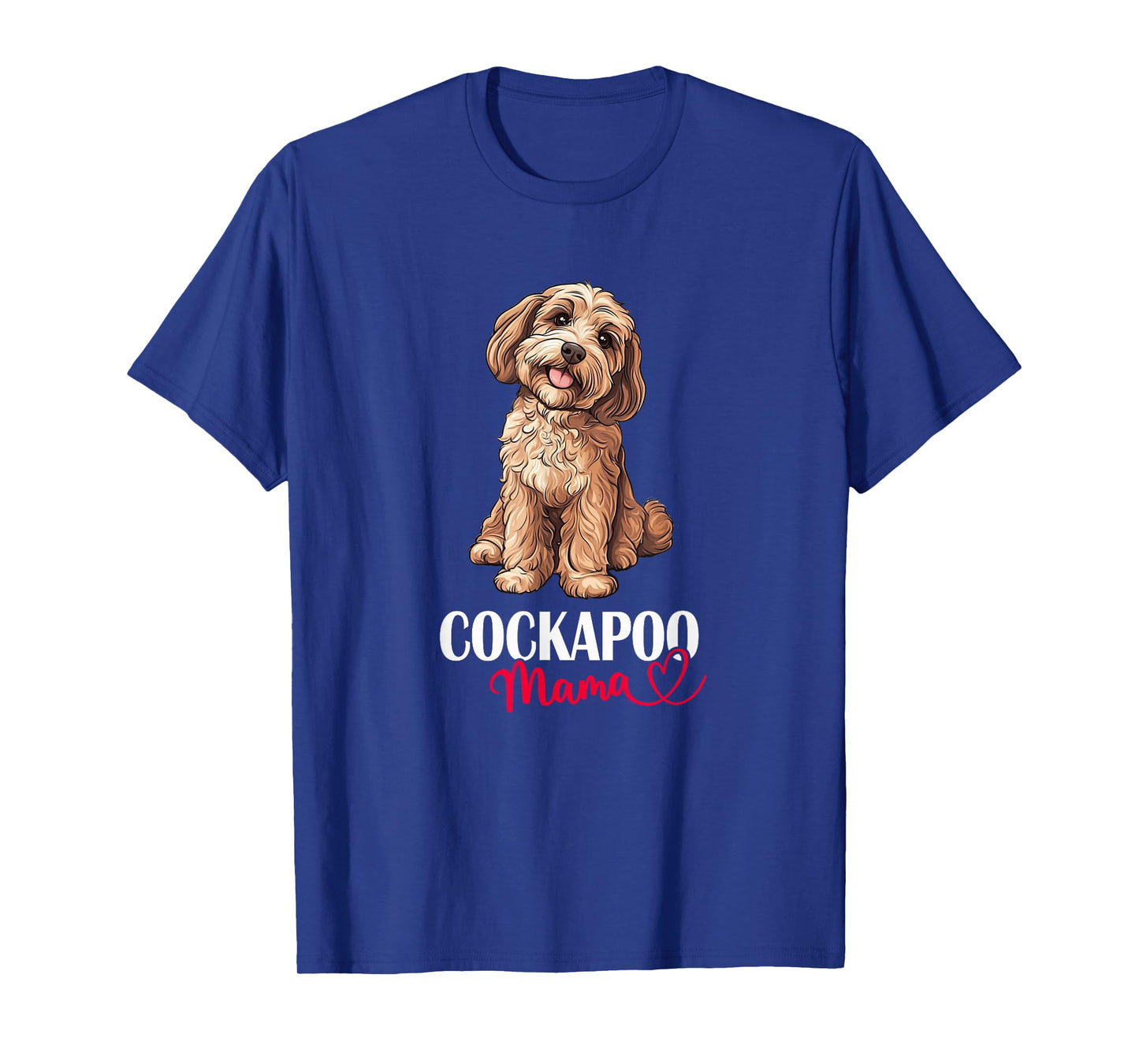 Womens Cute Illustration for Owners Lovers Mom Cockapoo Mama T-Shirt