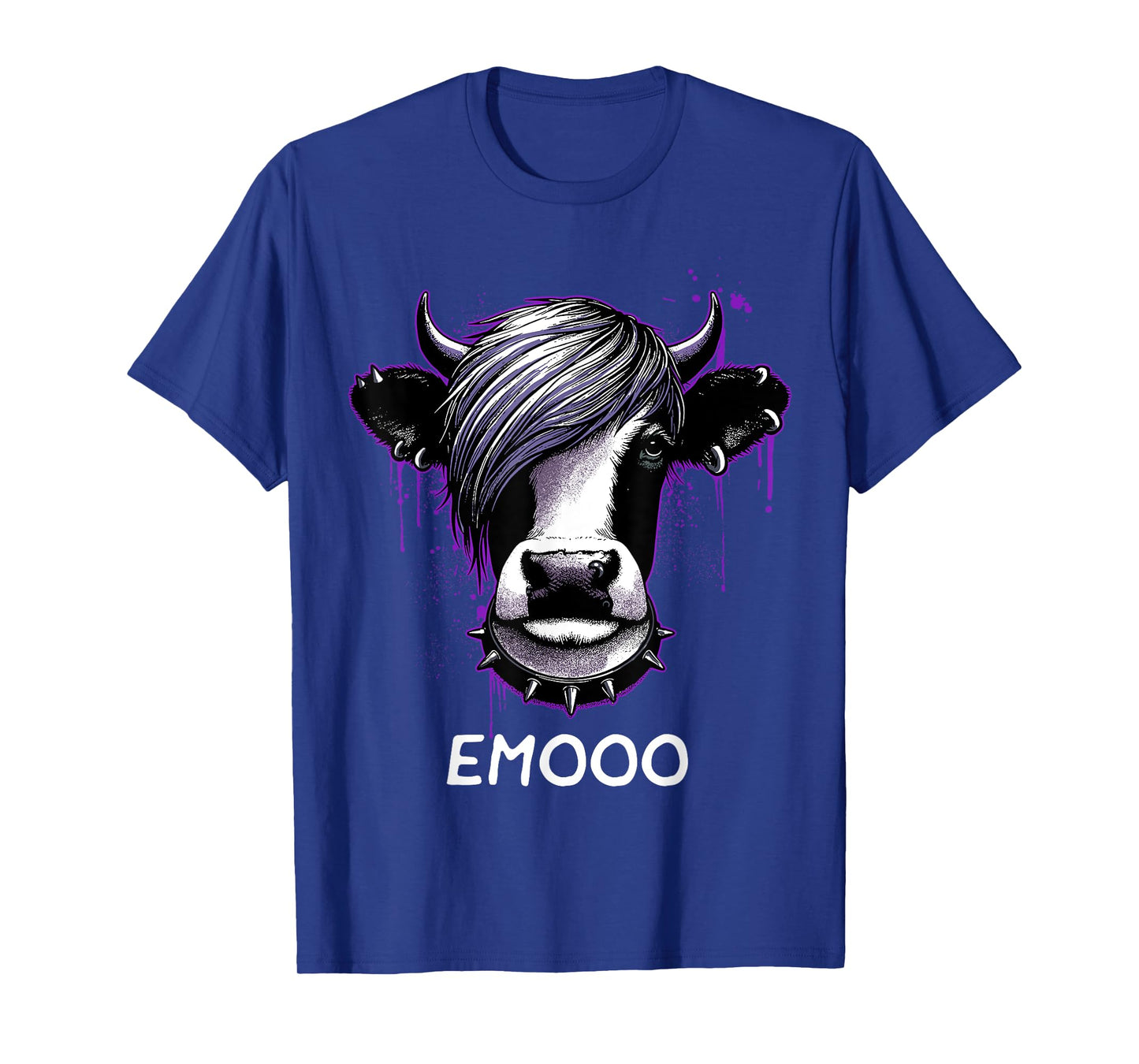 Emo Shirt Emo Cow Emooo Emocore Farm Shirt For Emo Farmers T-Shirt