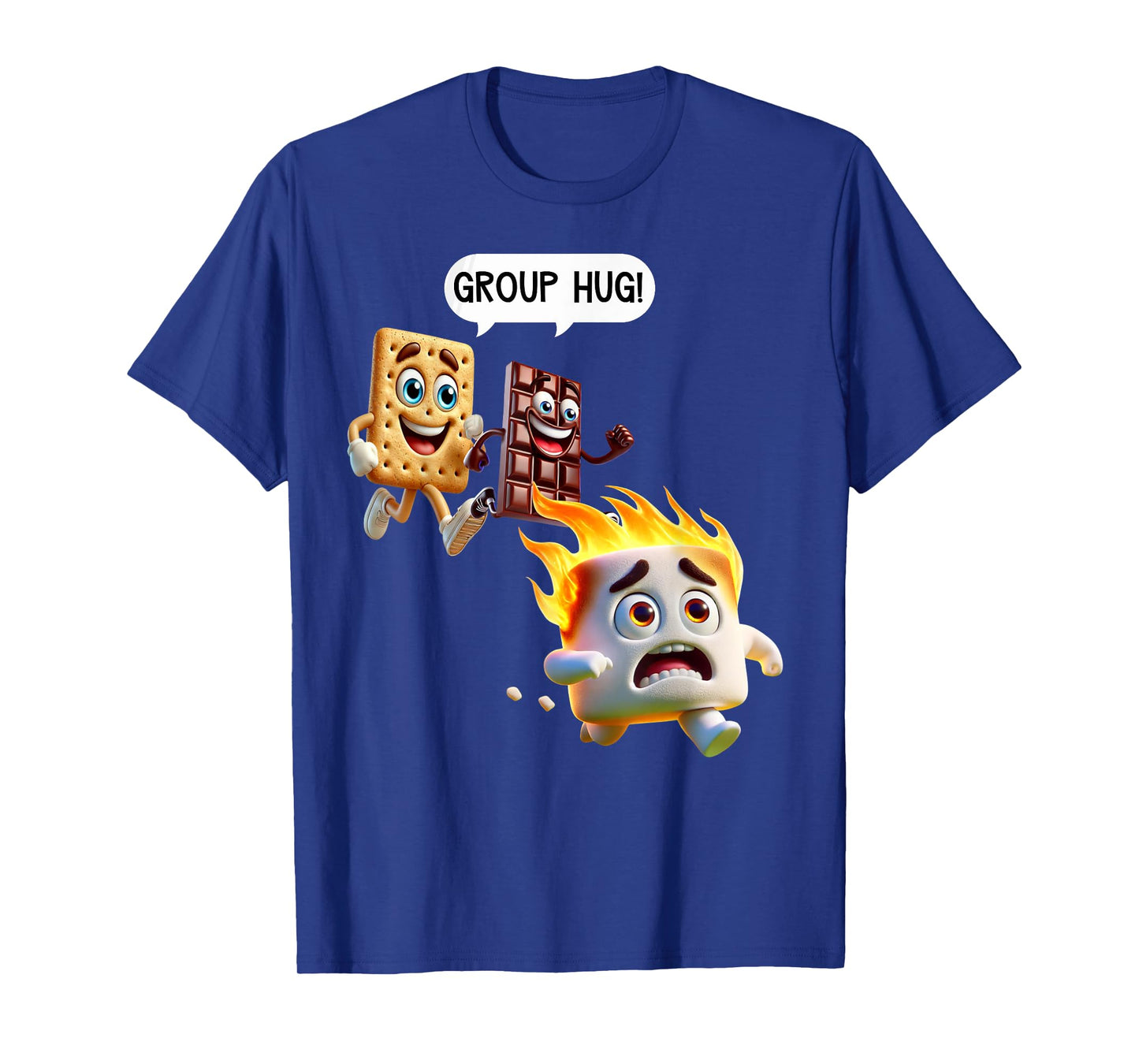 Funny T Shirts For Men Smores Camping Roasting Outdoor Women T-Shirt