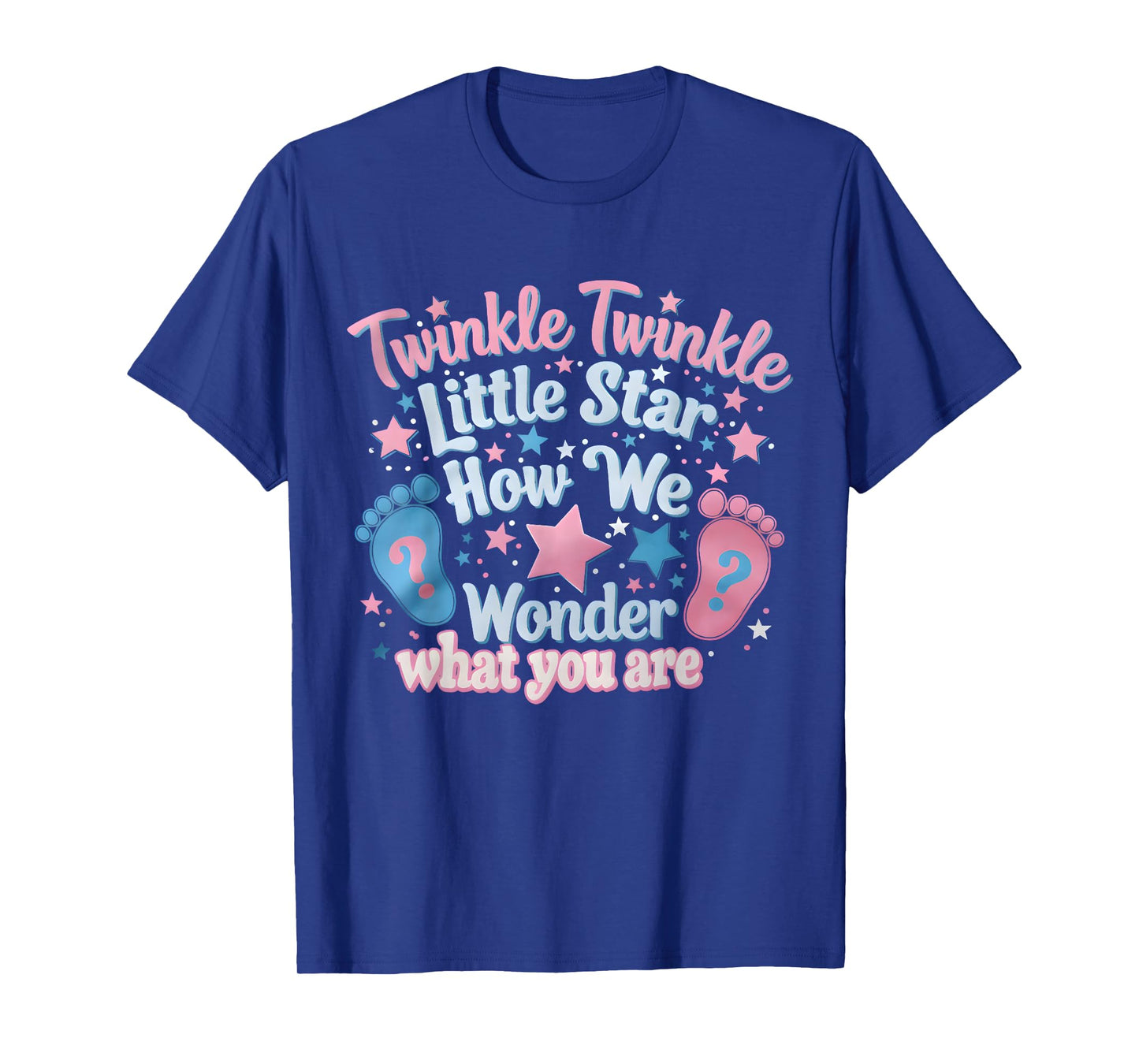 Twinkle Twinkle Little Star Gender Reveal Baby Shower T-Shirt