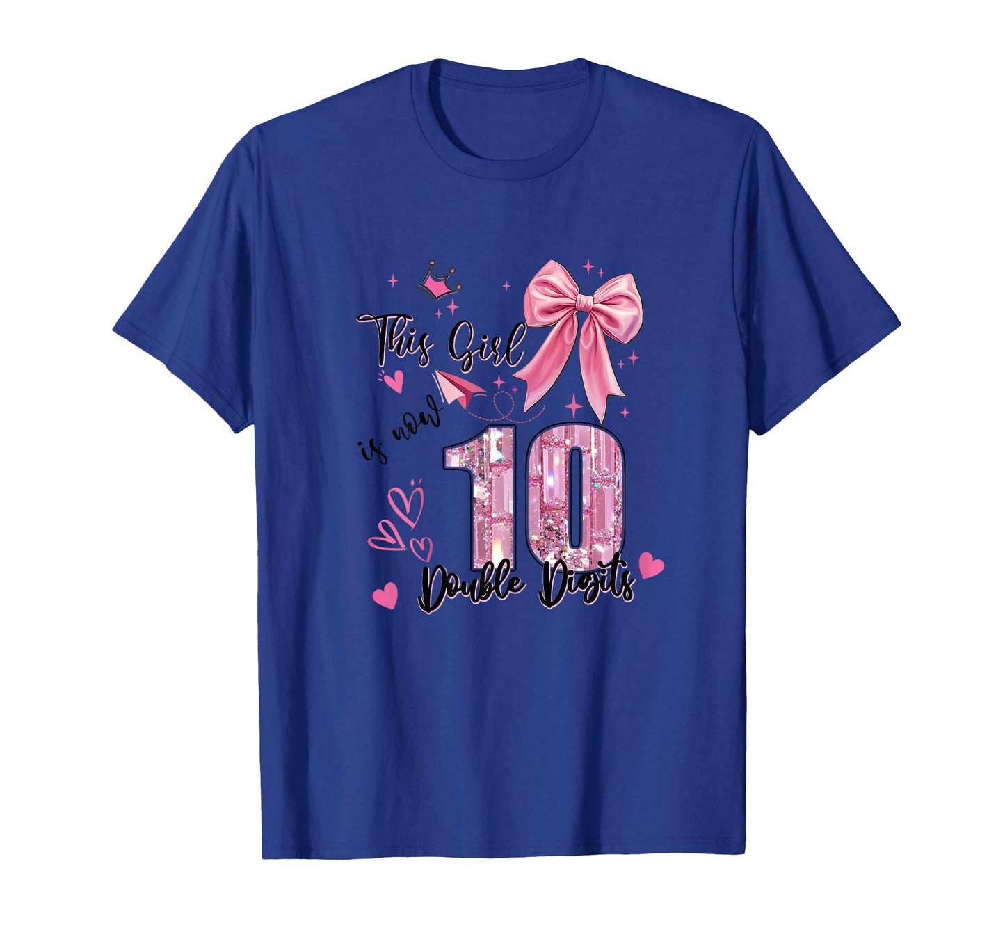 Coquette This Girl is Now 10 - Double Digits Birthday Girls T-Shirt