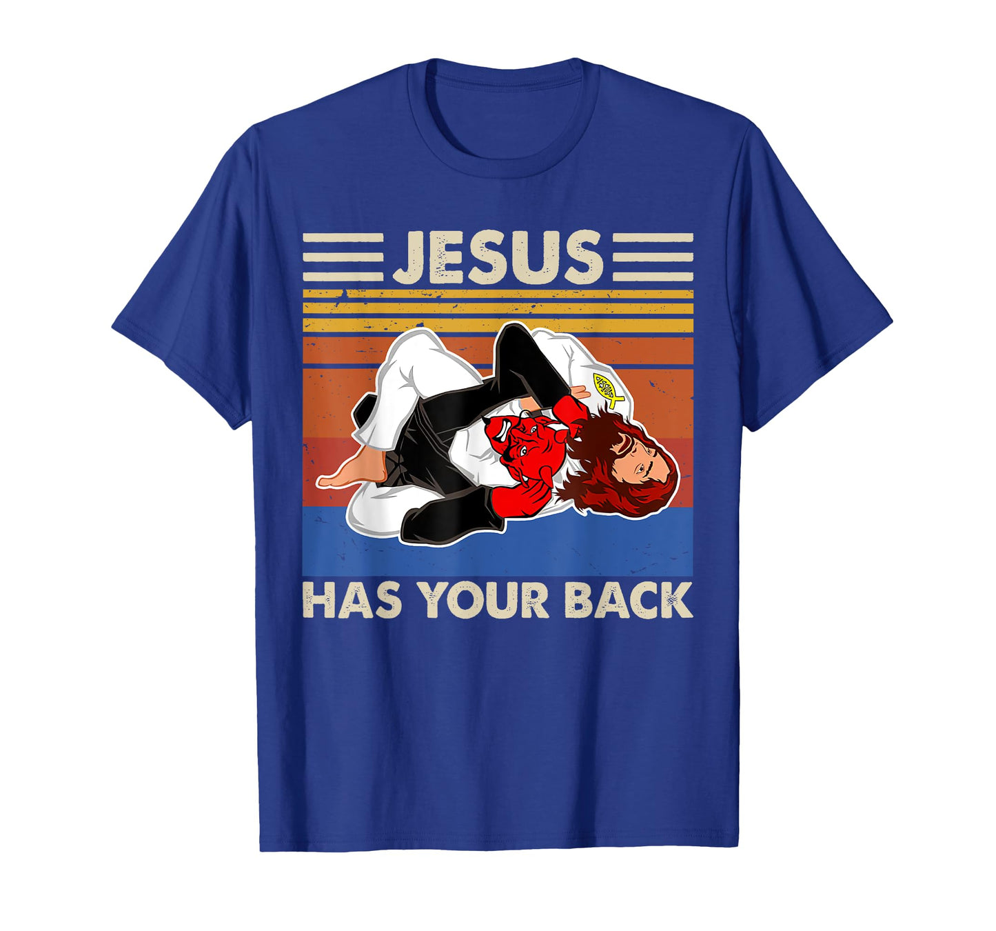 Jiu Jitsu shirts Jesus Has Your Back MMA Brazilian Jiujitsu T-Shirt