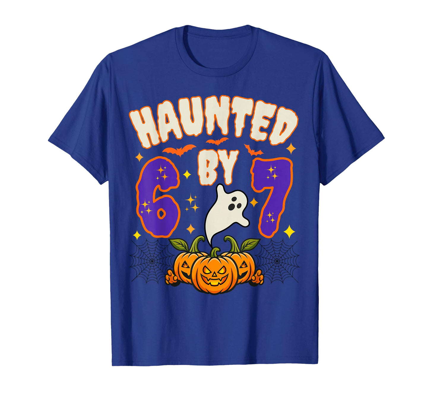 Halloween Haunted by 6 7 Six Seven Gen Alpha Z 67 Meme T-Shirt