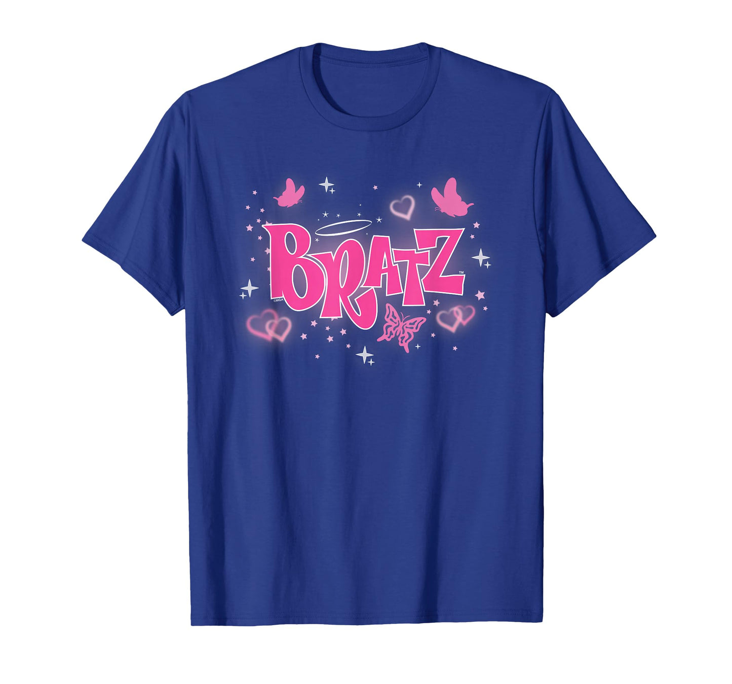 Bratz - Pink Y2K Butterfly Logo with Hearts T-Shirt