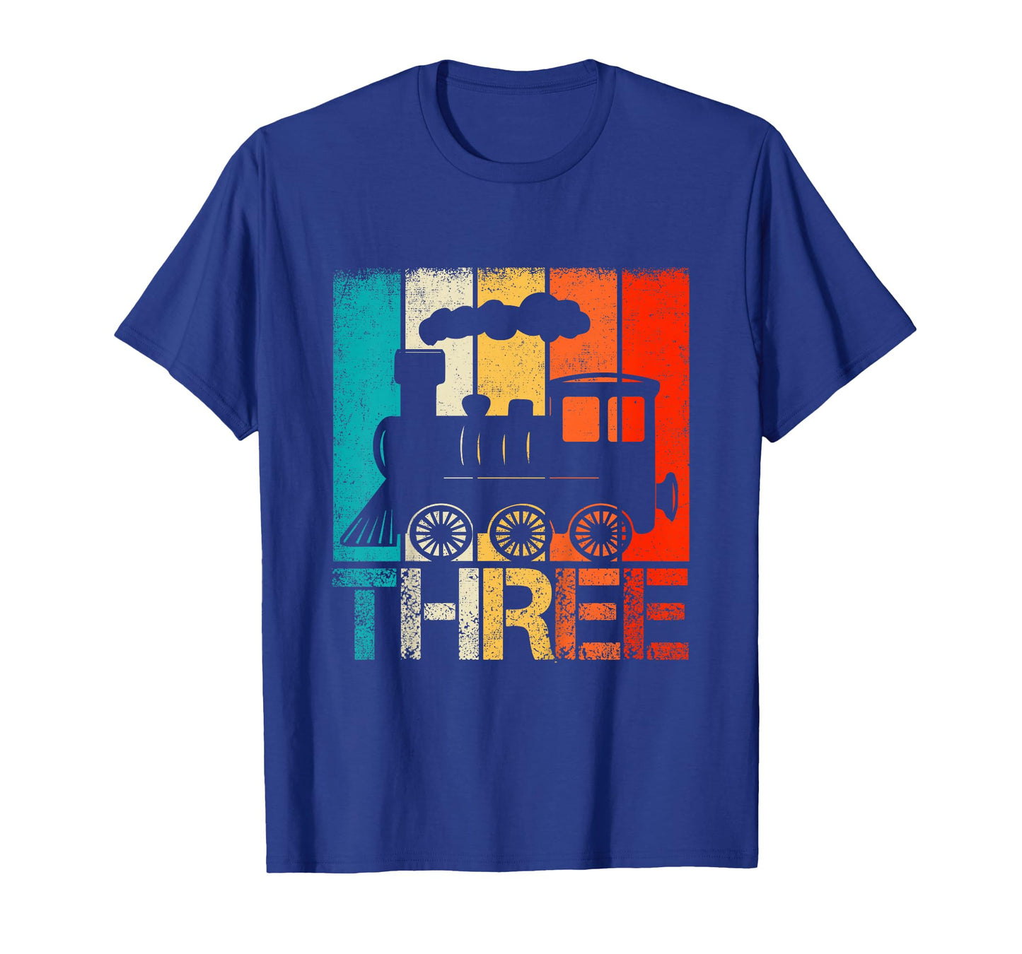 Kids 3 Year Old Boy Trains Birthday 3rd Birthday Locomotive Train T-Shirt