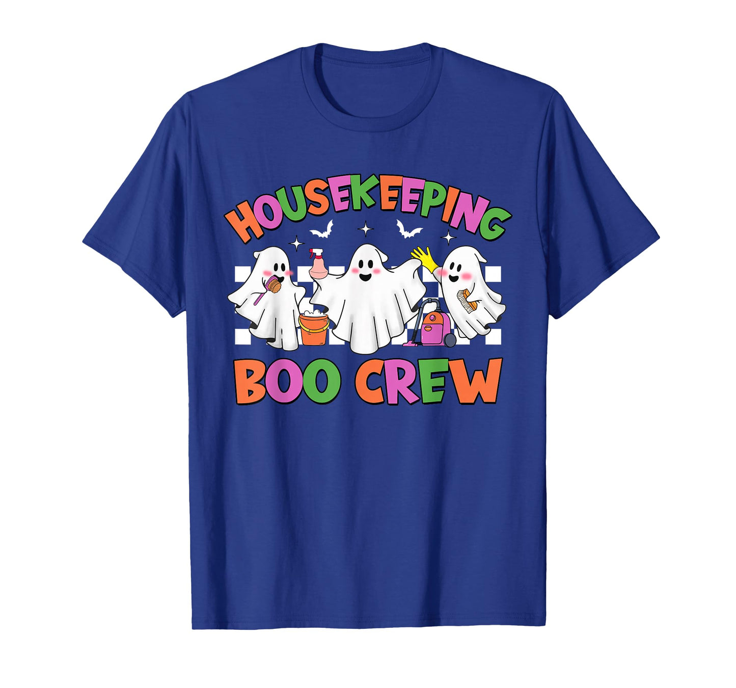 Retro Housekeeping Boo Crew Housekeeper Halloween Costumes T-Shirt