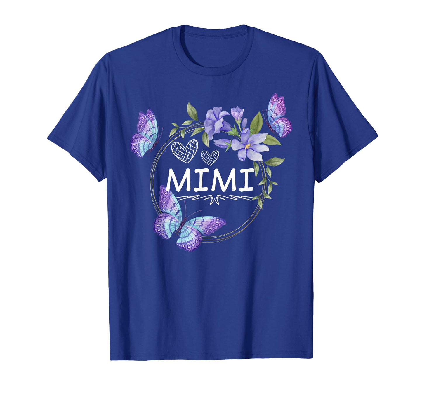 Mimi shirt For Women with butterflies Mother's Day T-Shirt