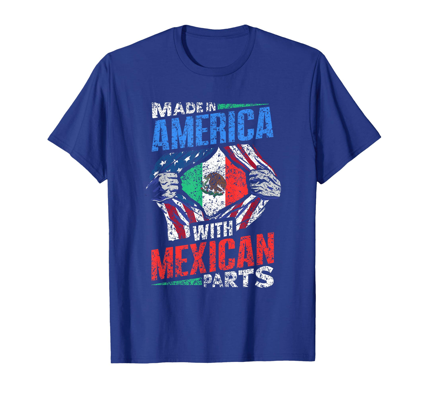 Made In America With Mexican Parts Country Lover Mexico Us T-Shirt